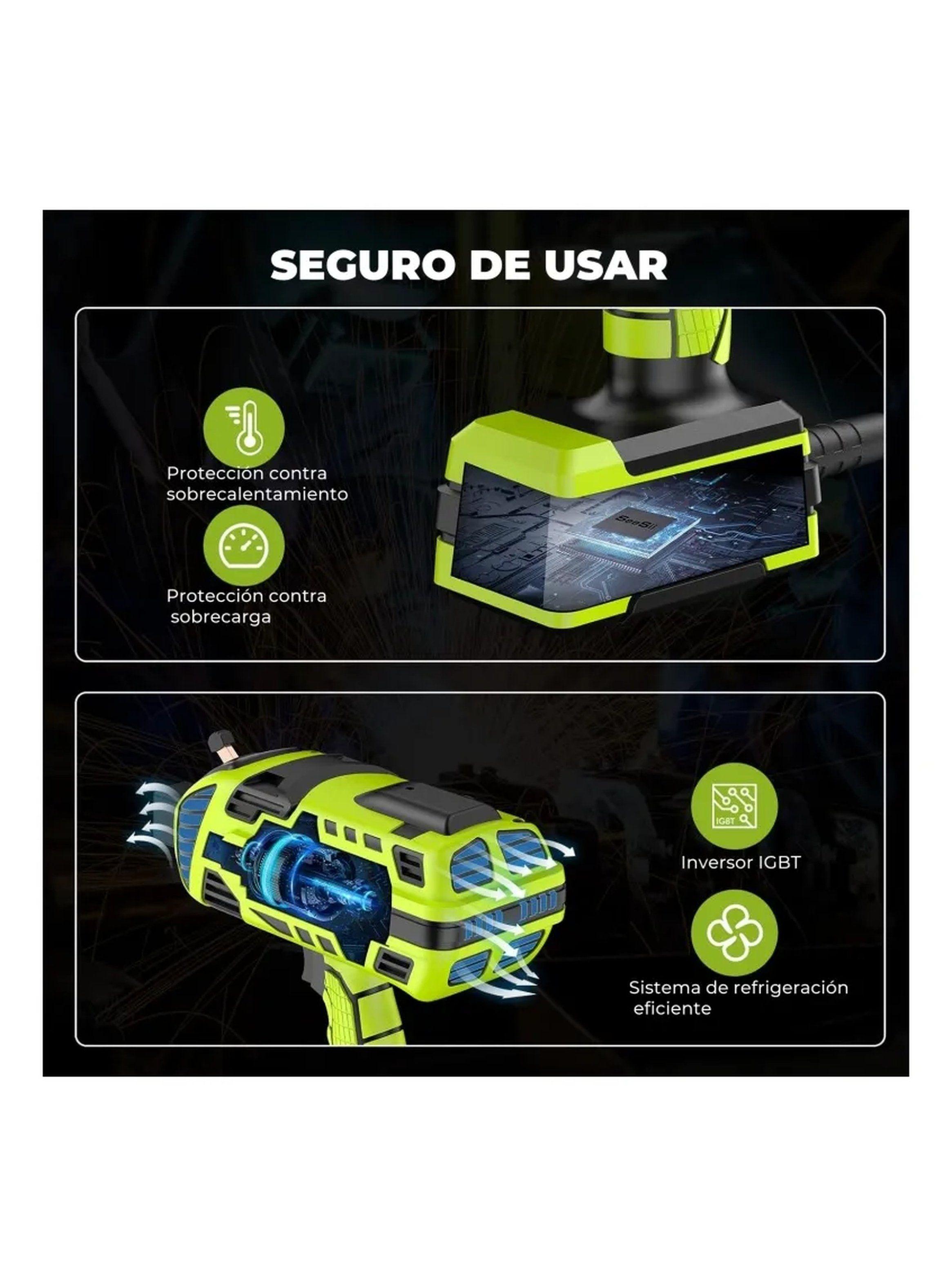 Soldador de Arco Portátil IGBT 20-120A Cobre Ajustable-6