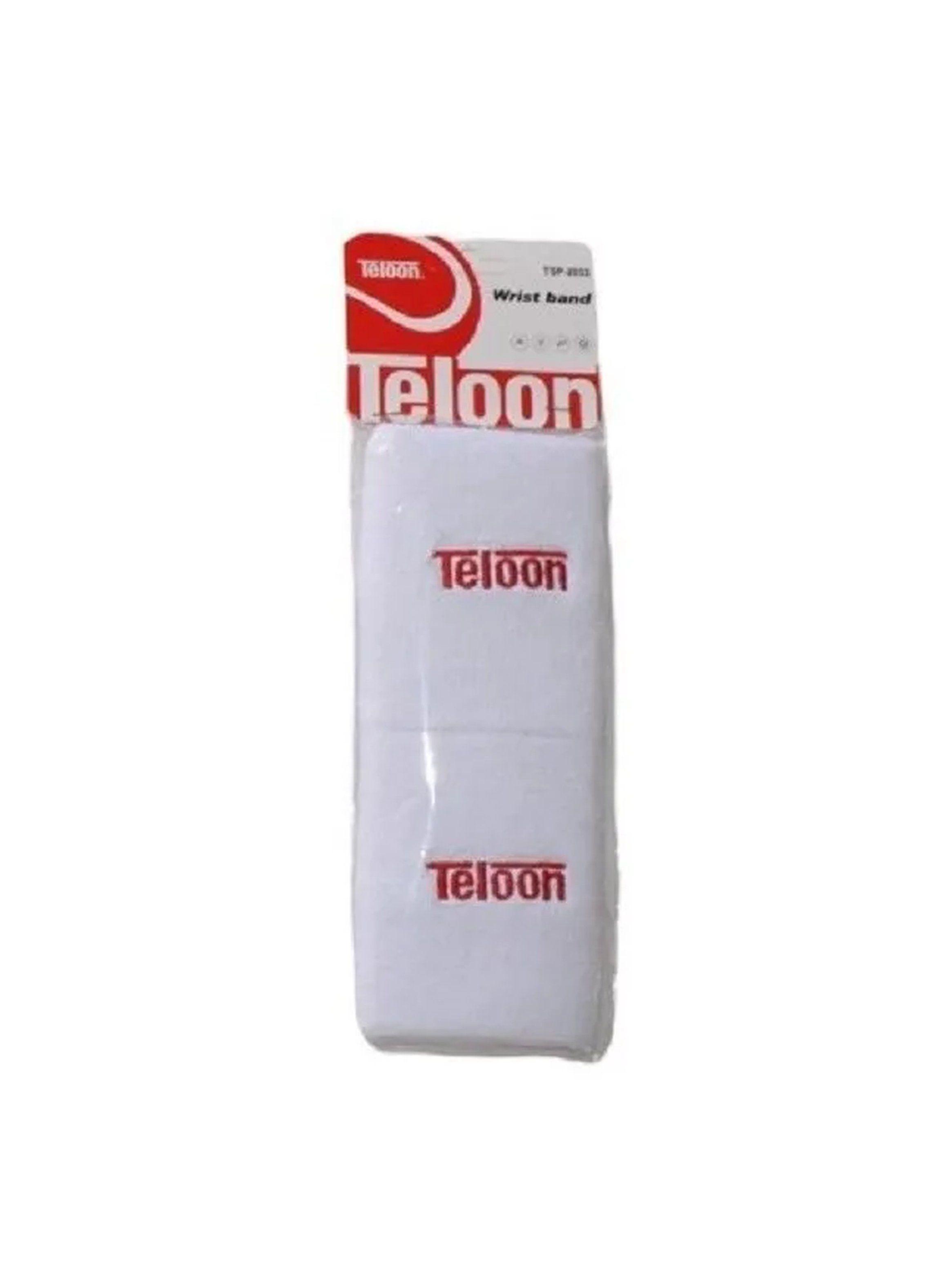 Muñequera Deportiva Algodón Elasticado Blanco 2 Piezas-2