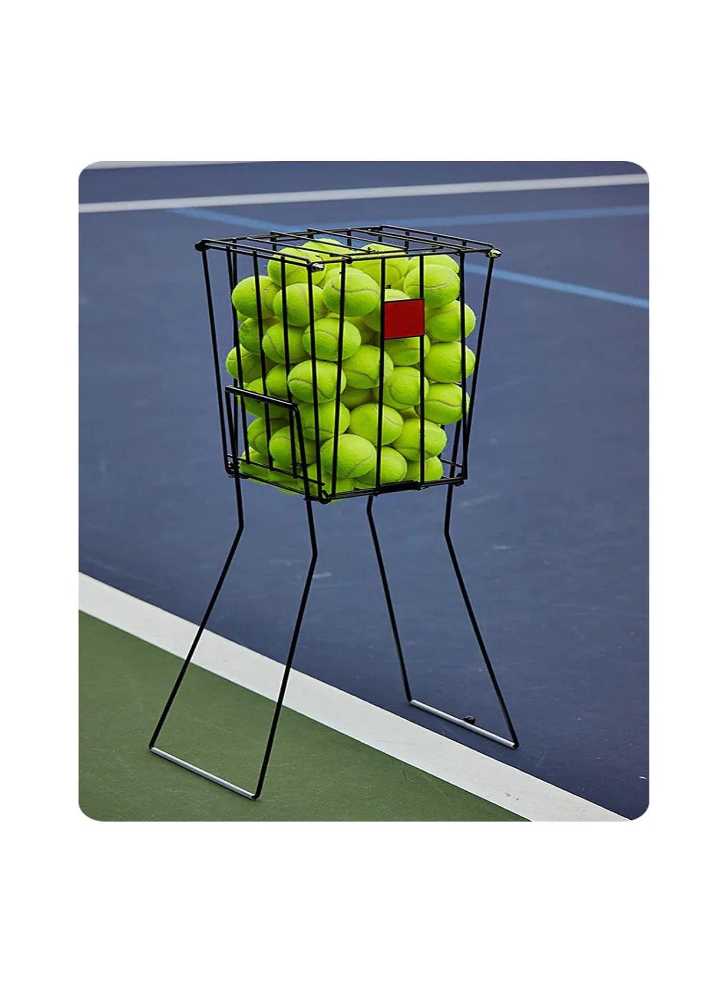 Carro Para Pelotas De Tenis Metal Negro 30x25x91-7