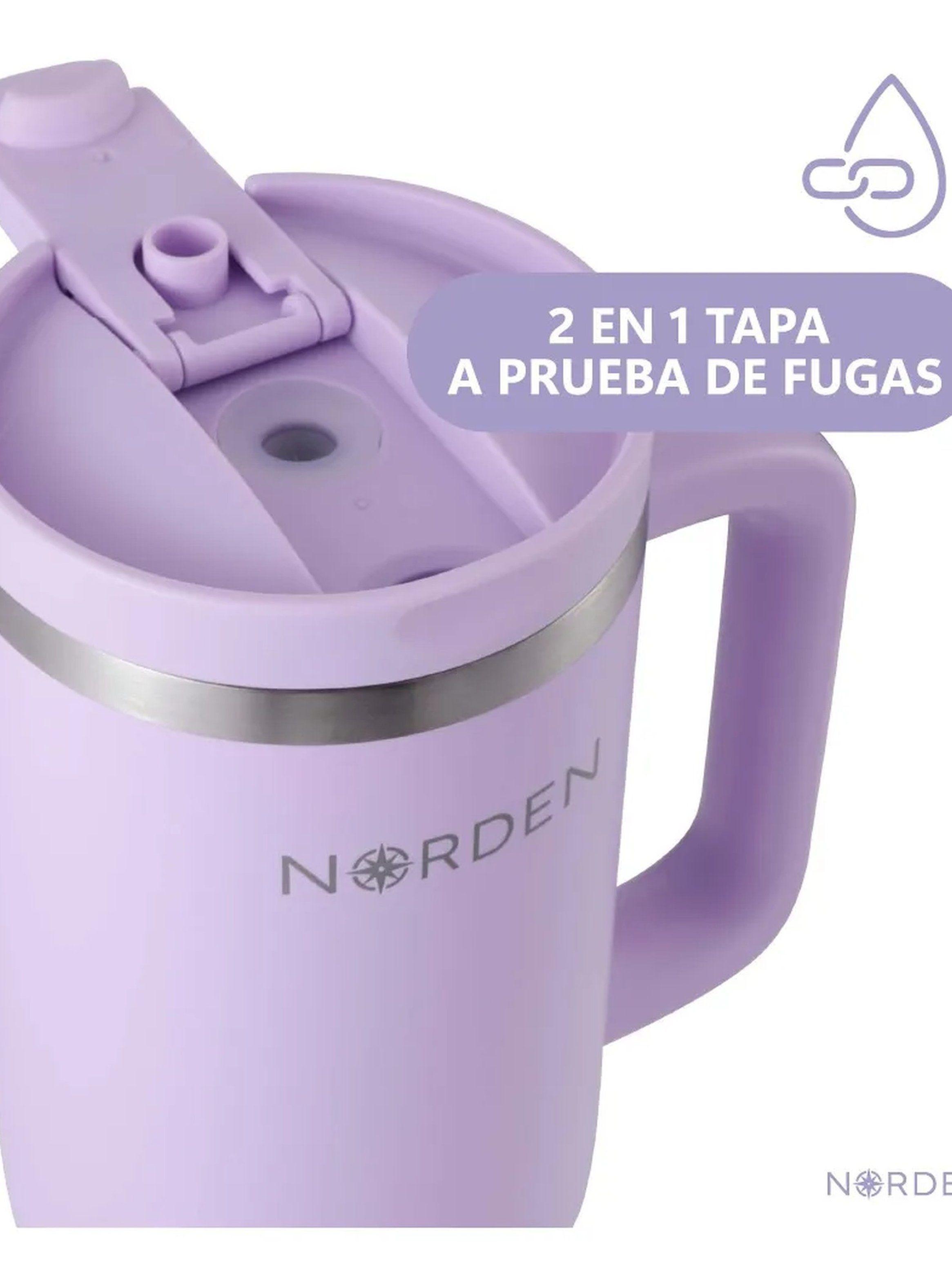Taza Térmica Acero Inoxidable 1.2L Aislamiento al Vacío Lavanda-3