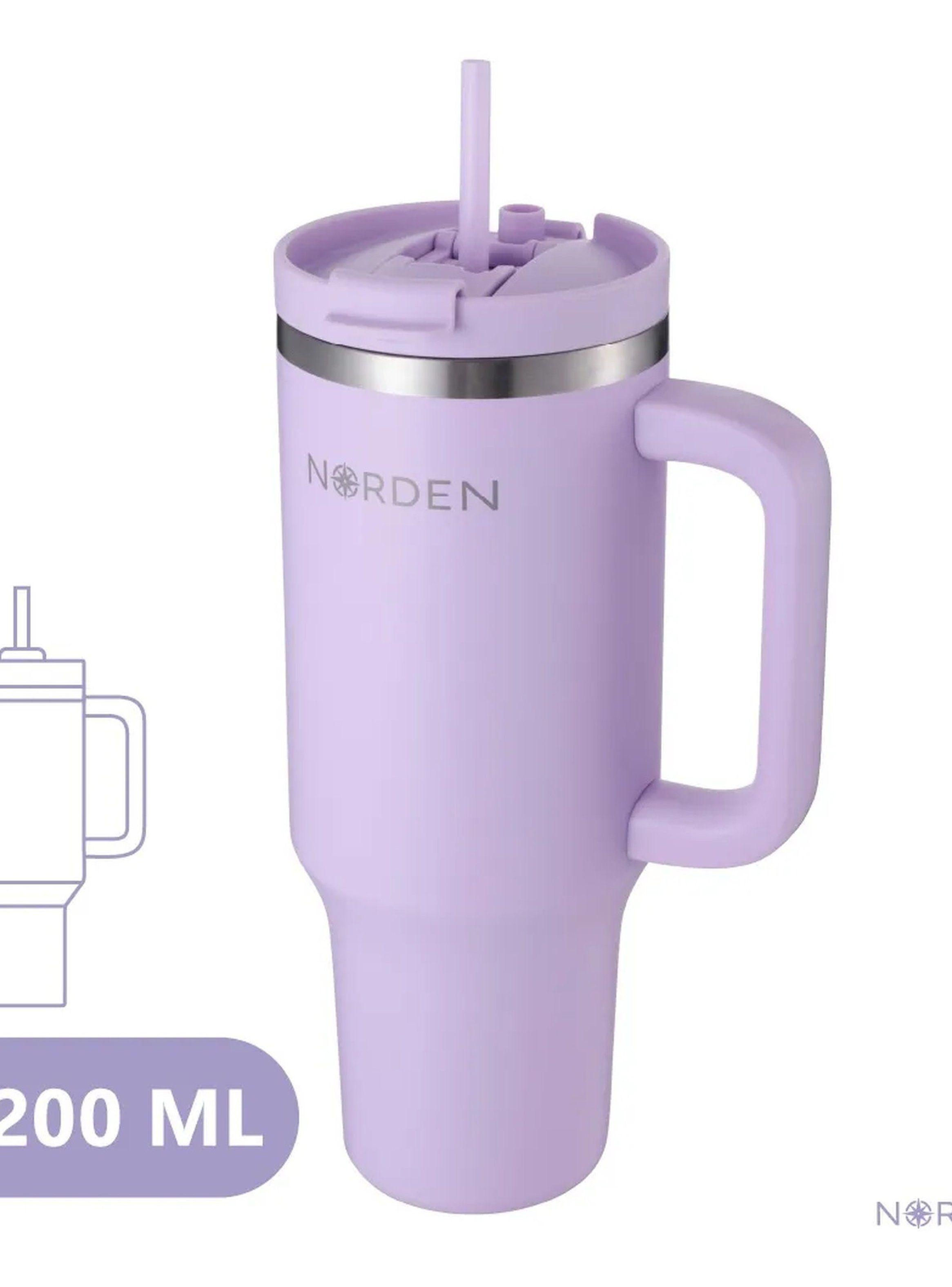 Taza Térmica Acero Inoxidable 1.2L Aislamiento al Vacío Lavanda-4