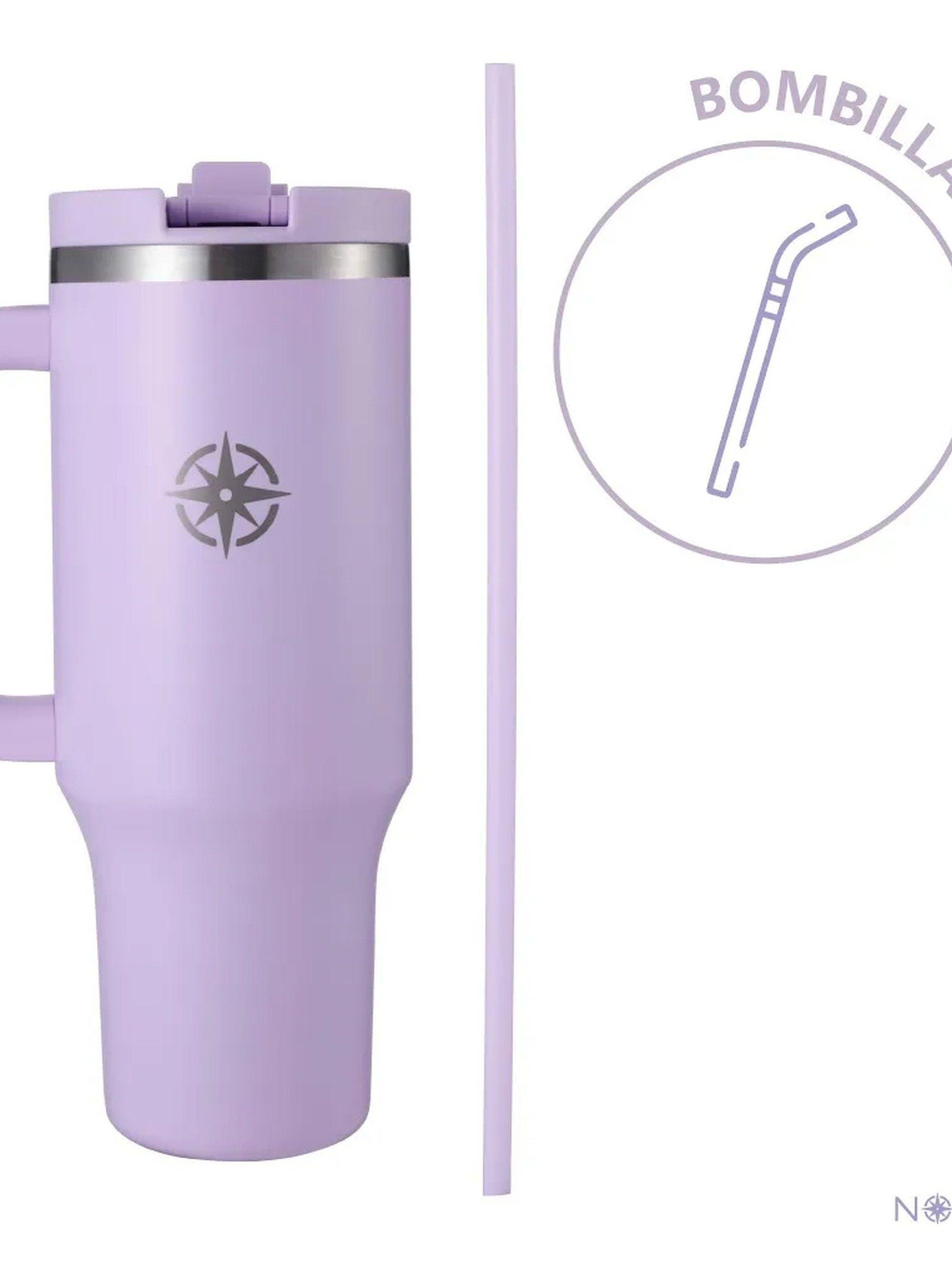 Taza Térmica Acero Inoxidable 1.2L Aislamiento al Vacío Lavanda-8