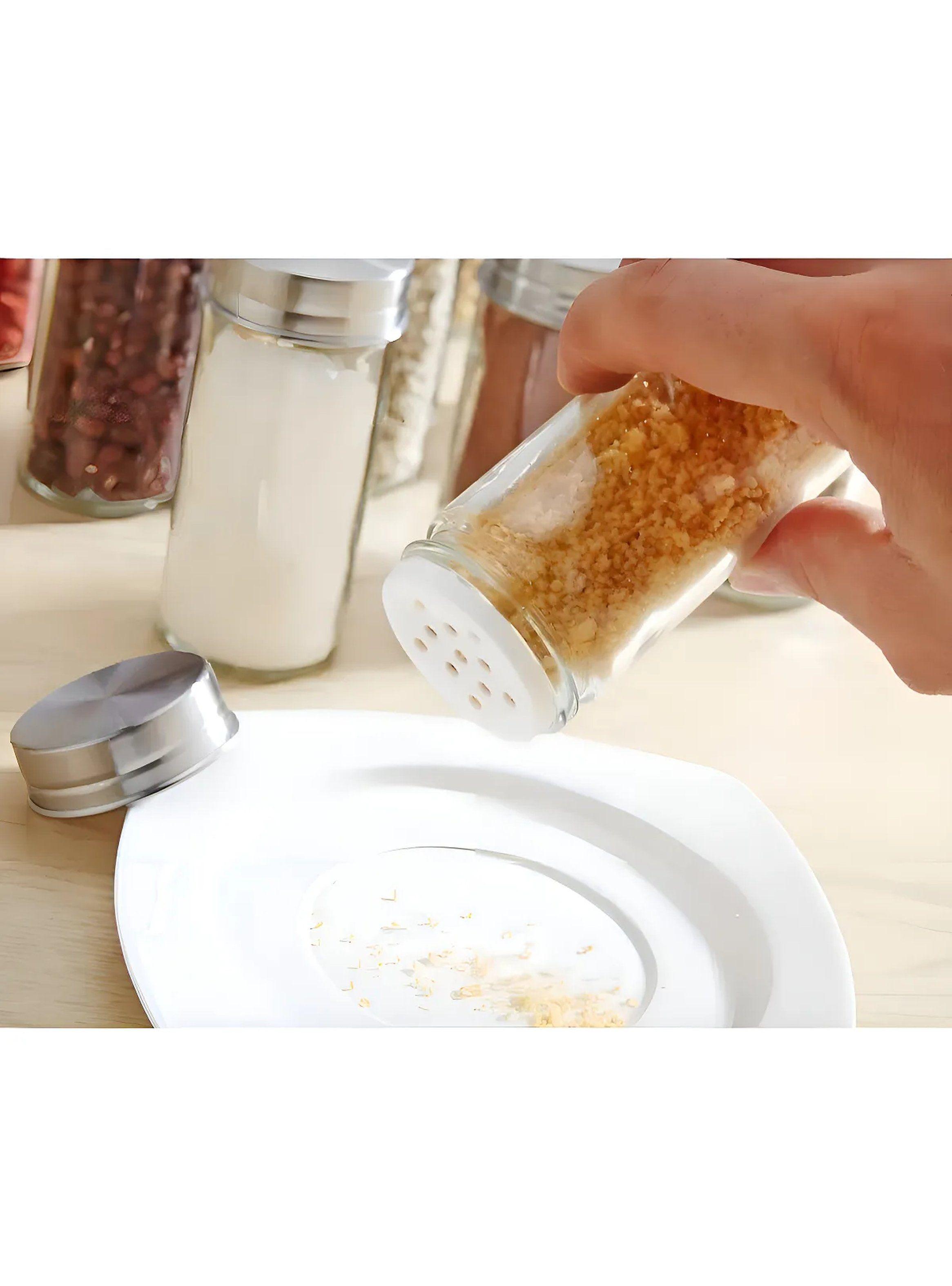 Organizador de Especias Giratorio Acero Inoxidable 360º 12 Frascos-3