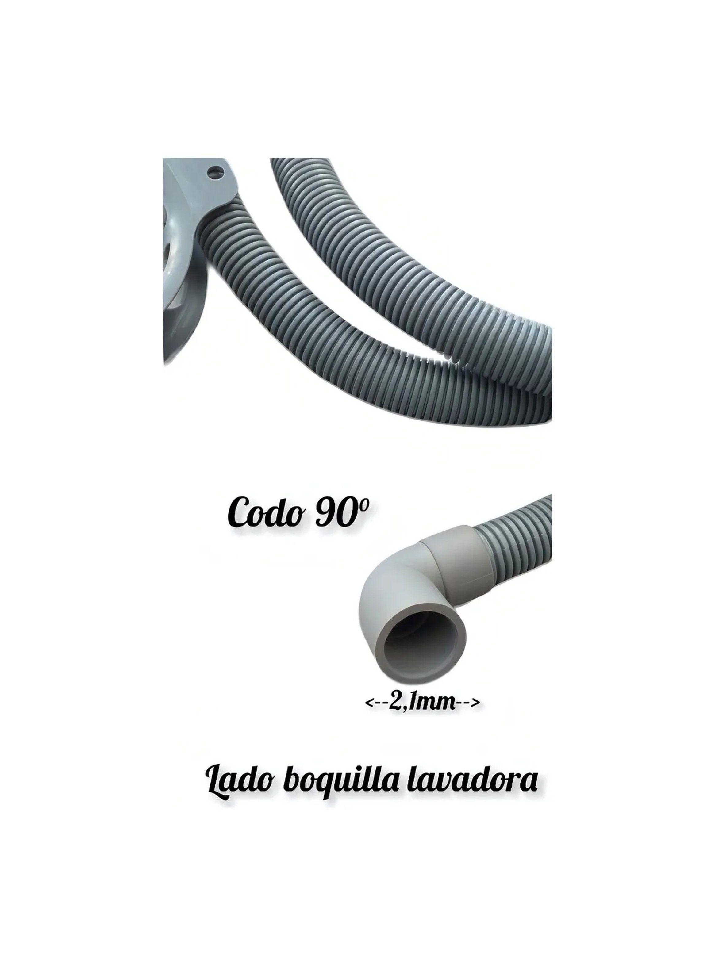 Manguera Flexible para Lavadora Universal Plástica Gris-3