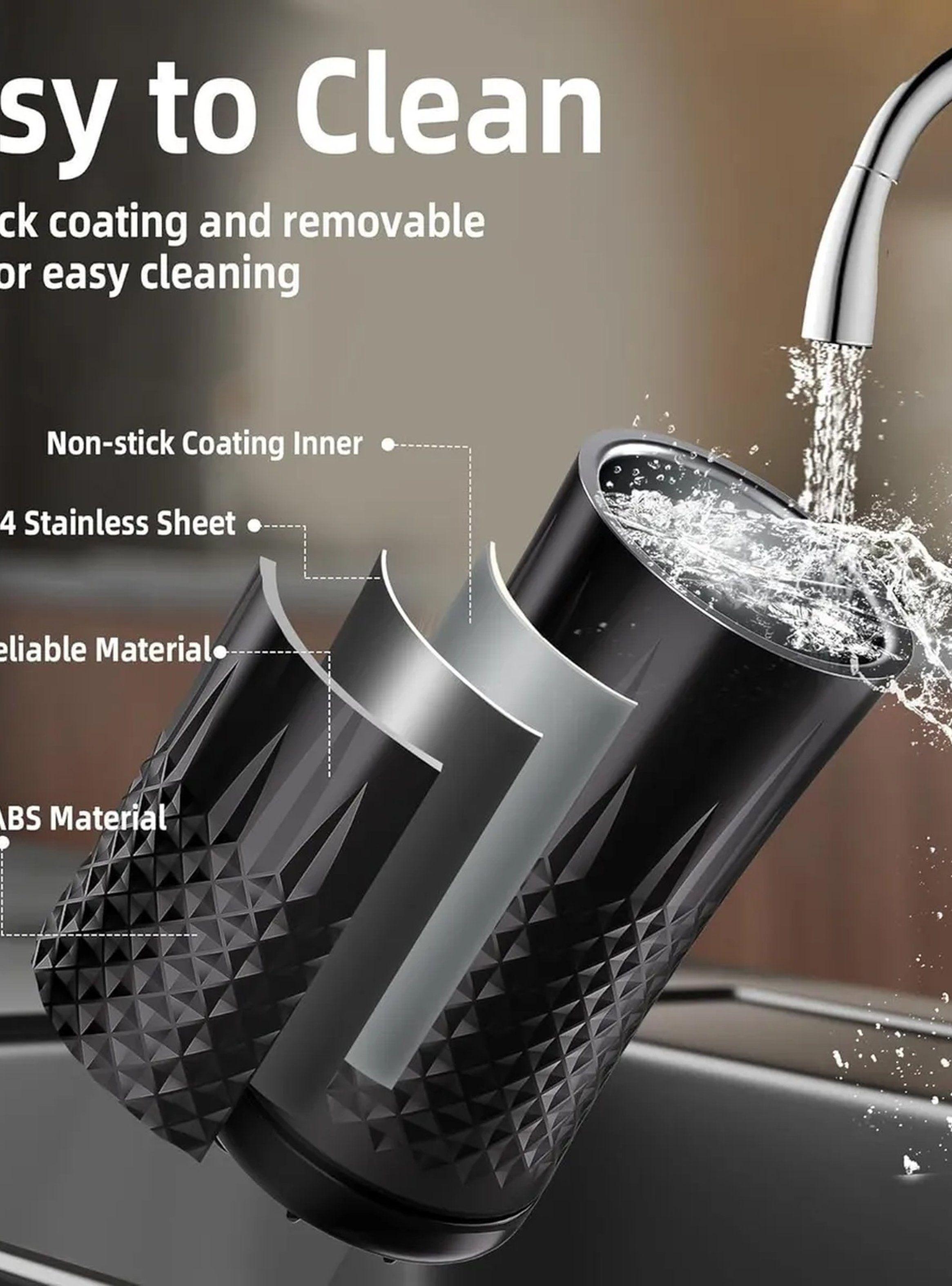 Espumador de Leche Automático 240ml Silencioso Negro-5