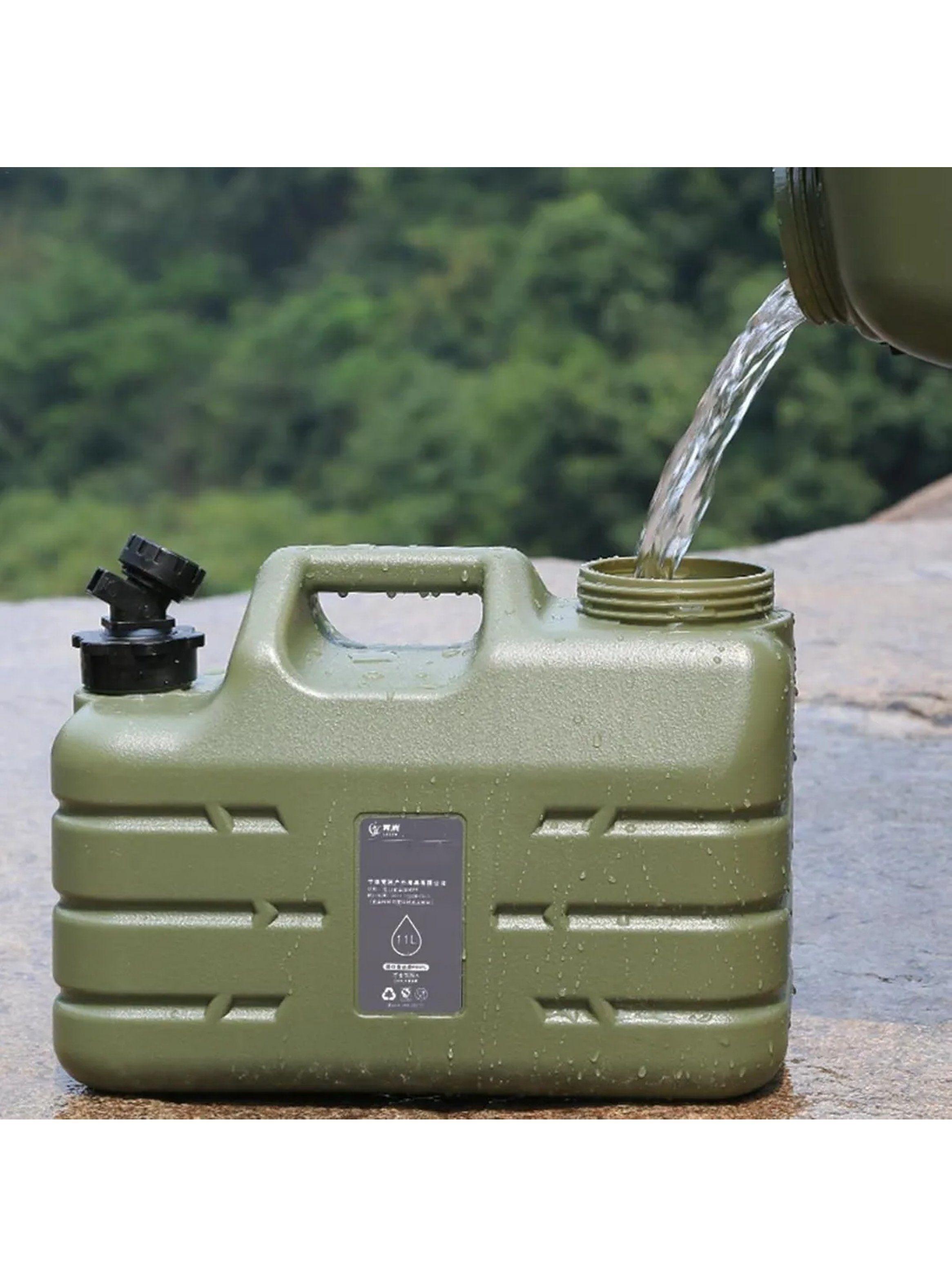 Bidón de Agua Portátil 9L Boca Ancha Verde Camping-5