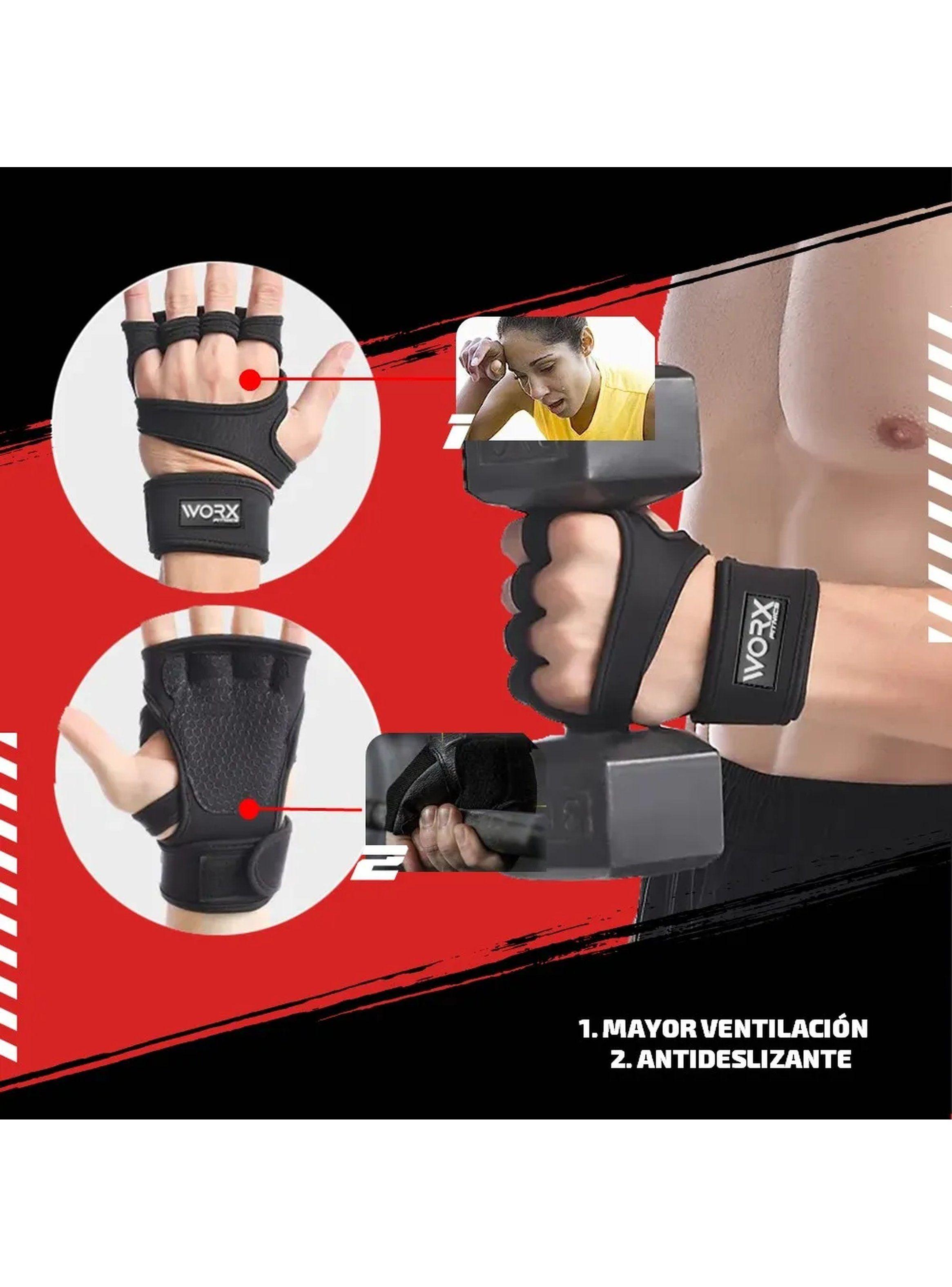 Guantes Deportivos Antideslizantes Protección Muñeca Talla L-4