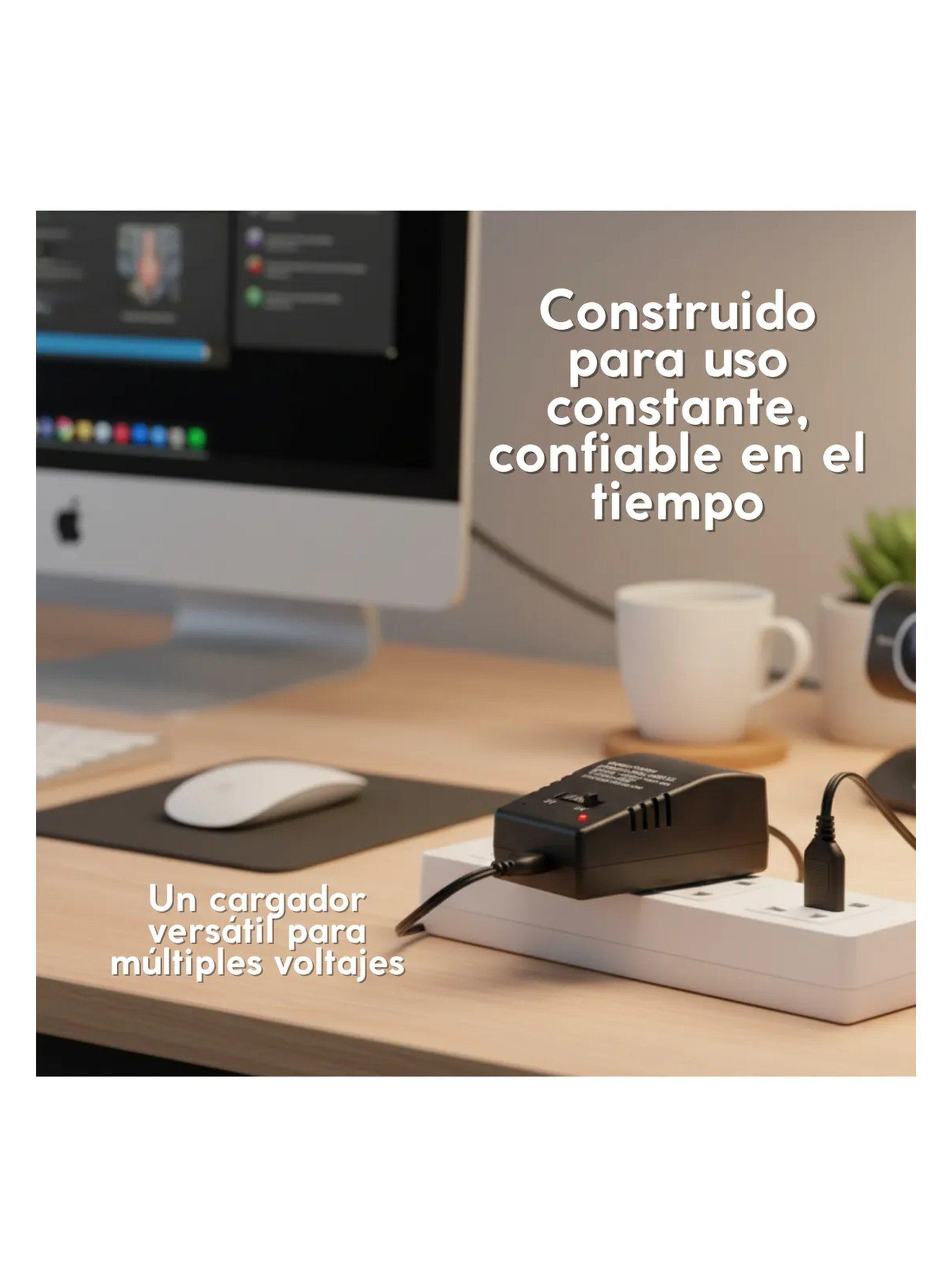 Cargador Universal Ajustable 3V-12V Salida Con Conector Intercambiable Y 8 Adaptadores-3