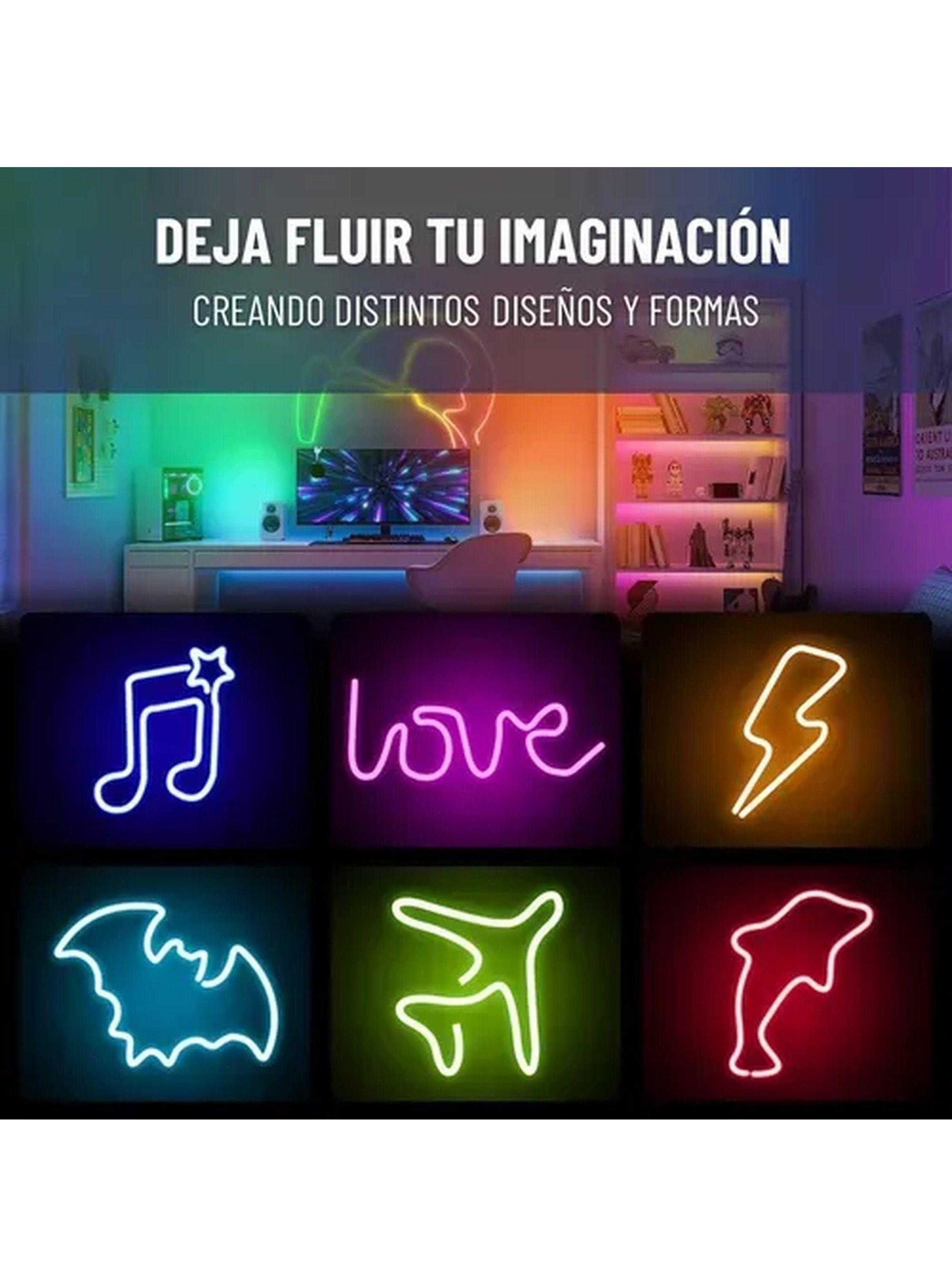 Tira LED Flexible RGB Control Inteligente Sincronización Música Ajustable-2