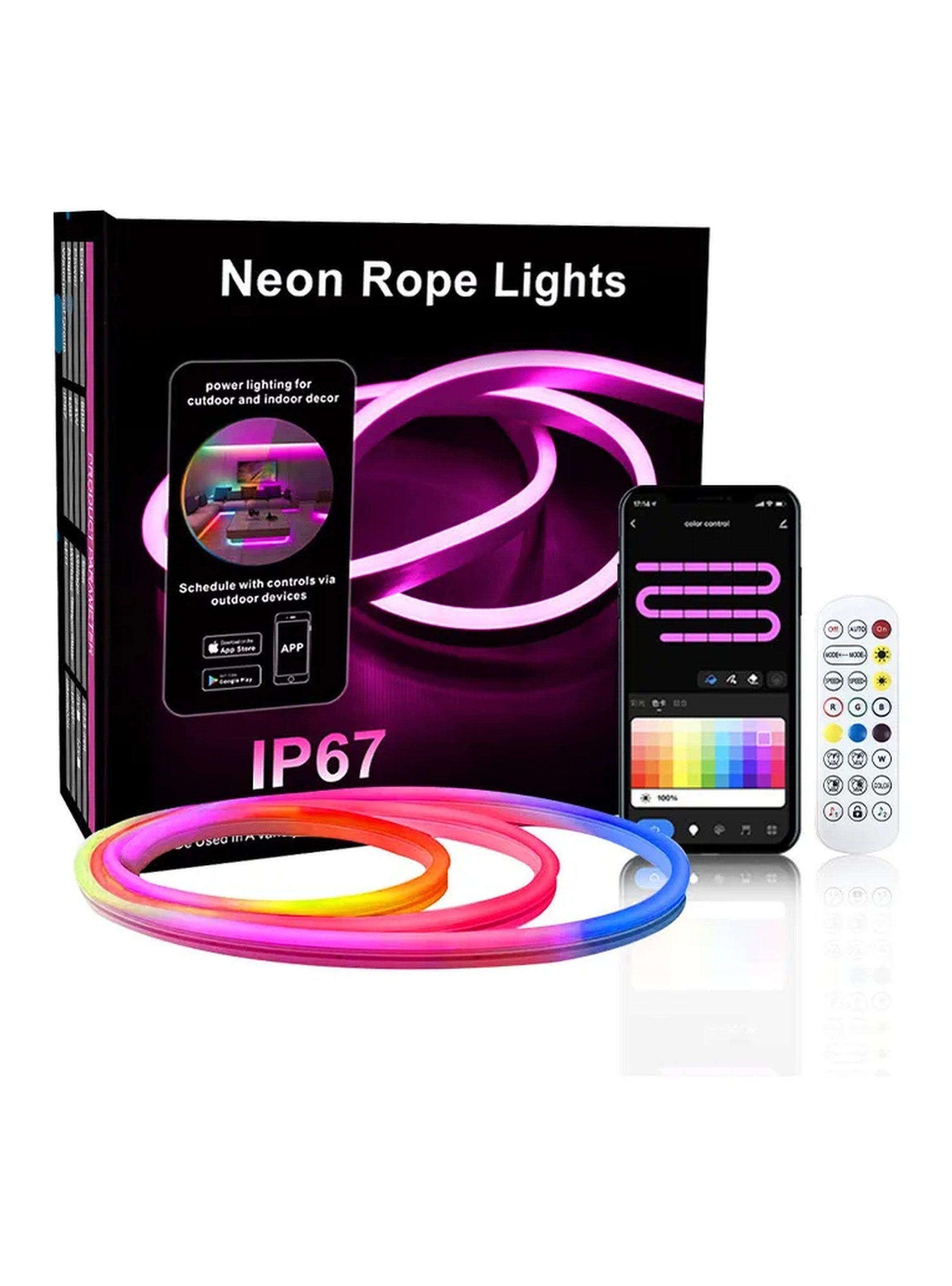 Tira LED Flexible RGB Control Inteligente Sincronización Música Ajustable-7