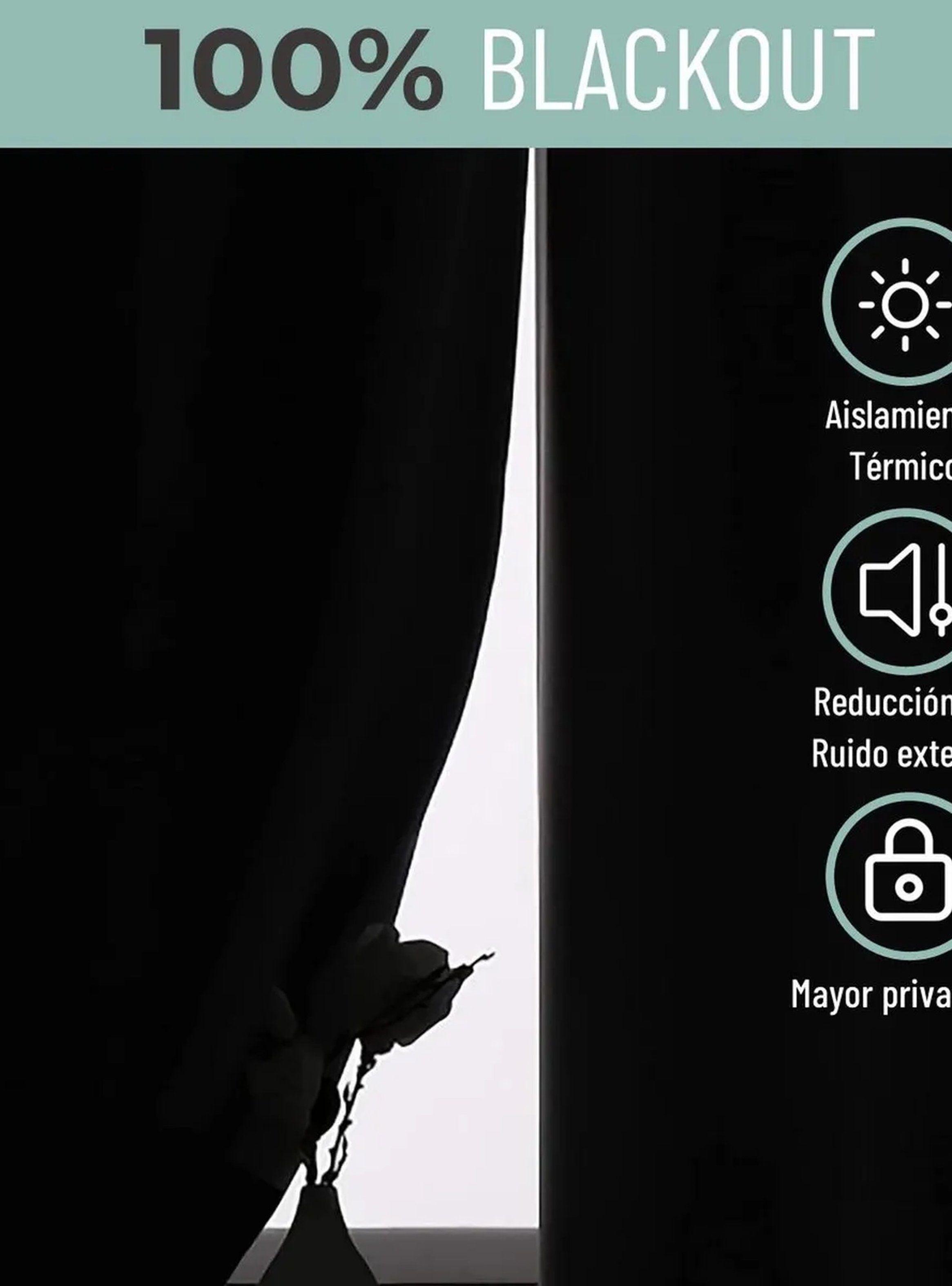 Cortinas Blackout Estampadas Flores Tela Termoaislante 140x260cm-3