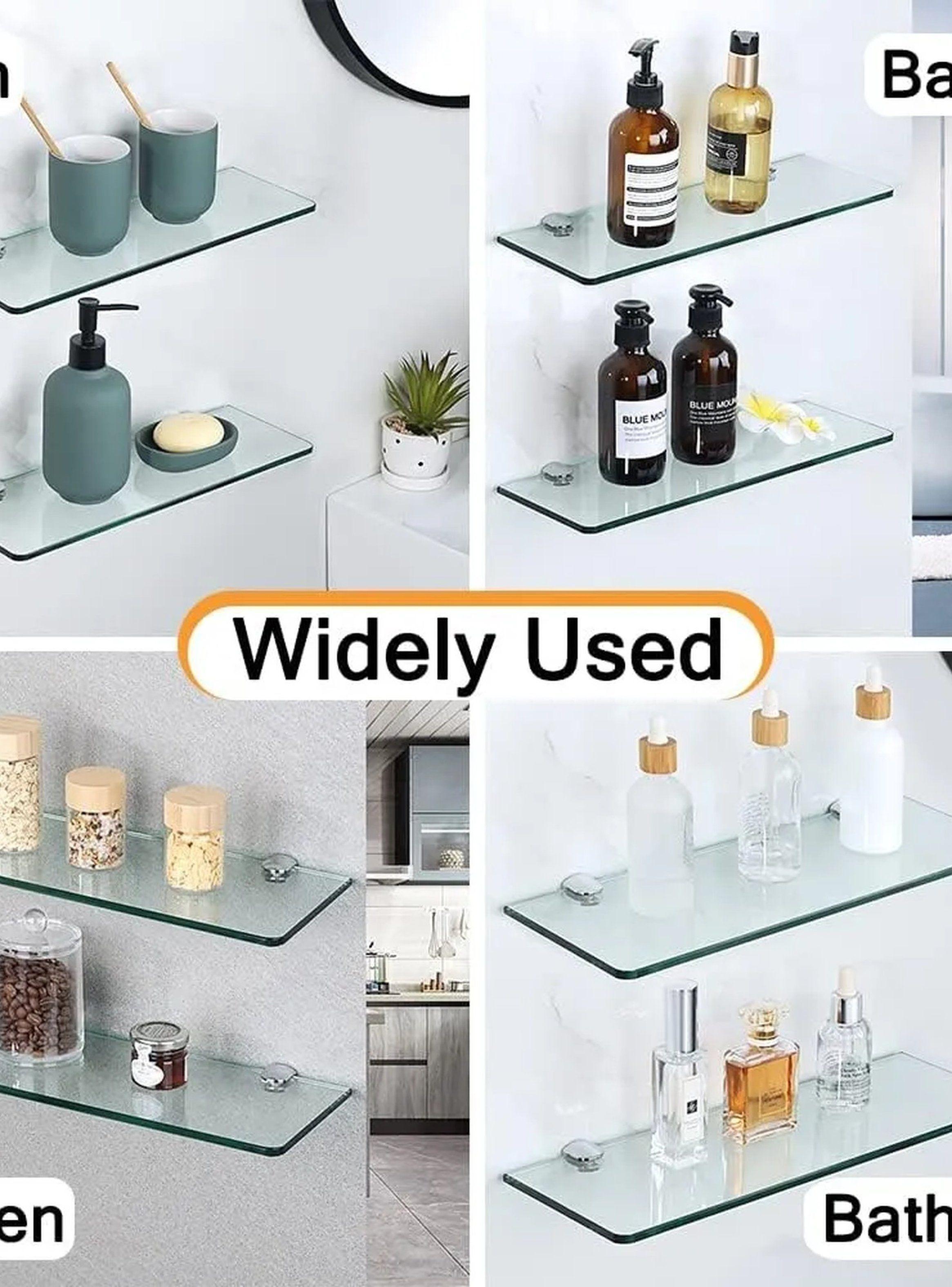 Soporte Para Vidrio y Acrílico Metálico Ajustable Plata-5