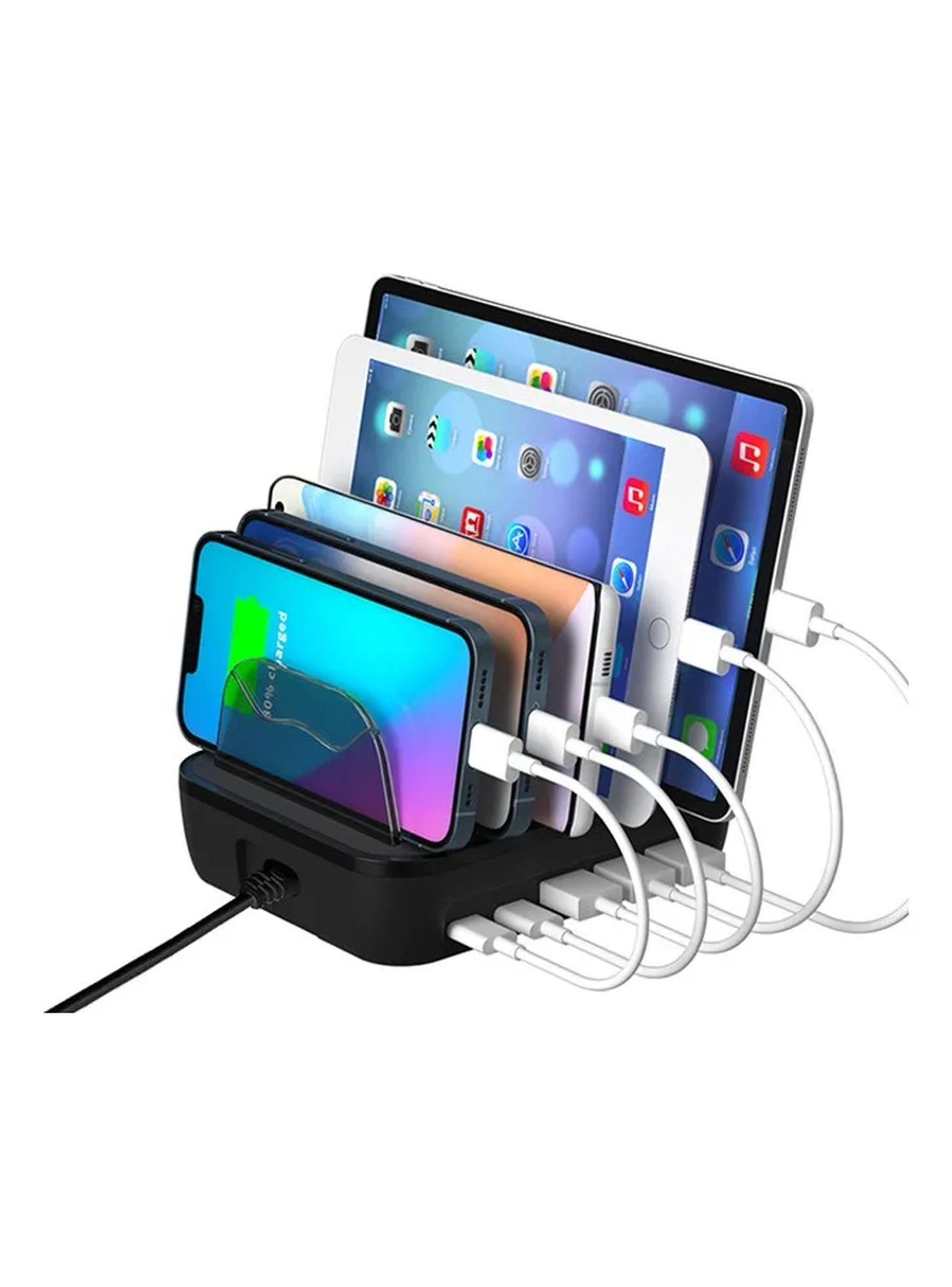 Estación de Carga USB para Múltiples Dispositivos 65W con 5 Cables-7
