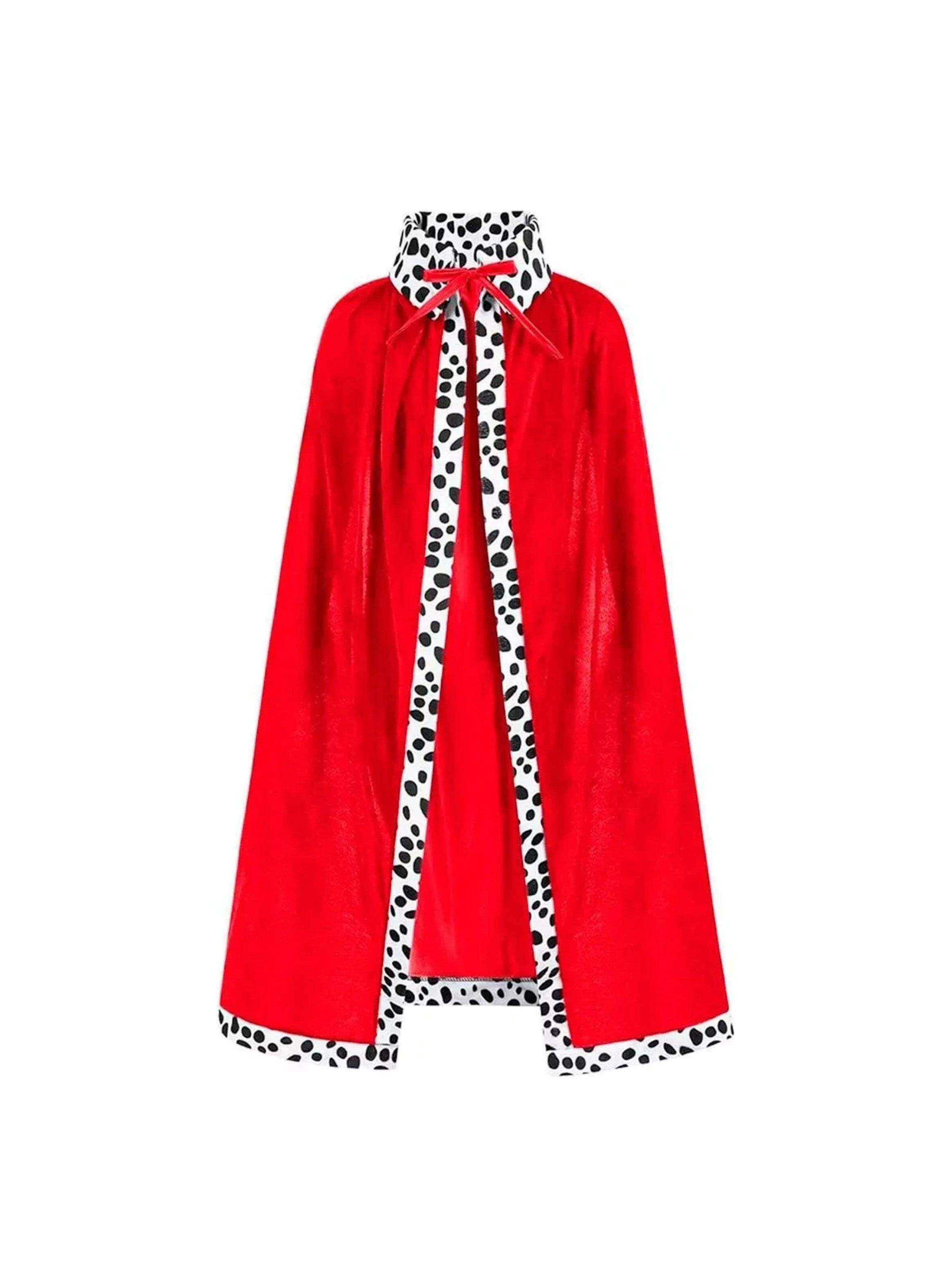 Set de Disfraz de Rey para Niños Capa Roja con Corona y Cetro-2