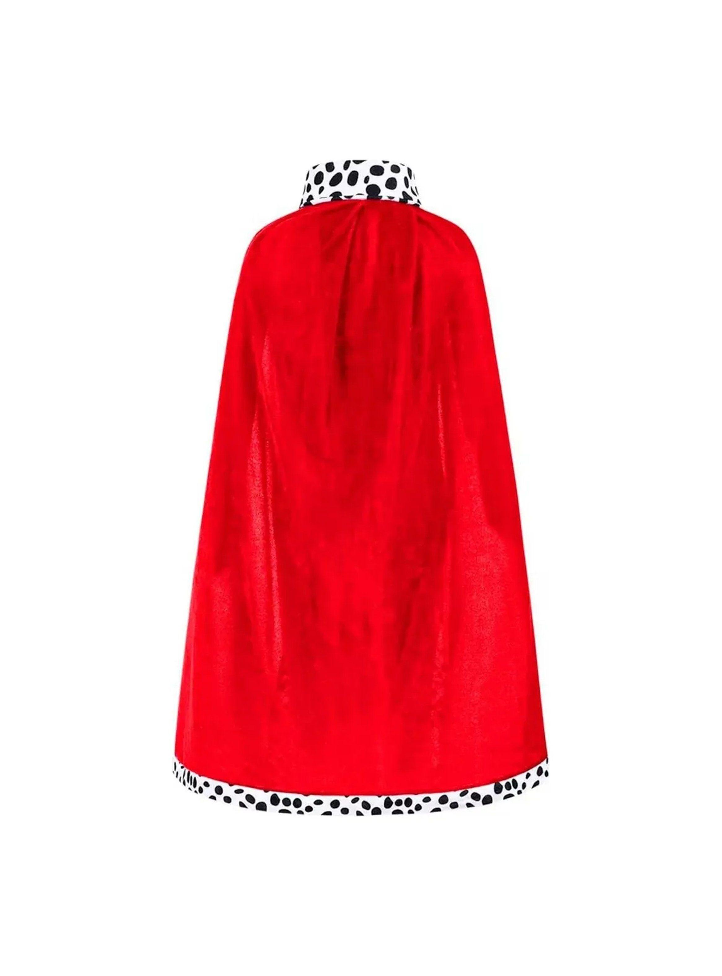 Set de Disfraz de Rey para Niños Capa Roja con Corona y Cetro-3