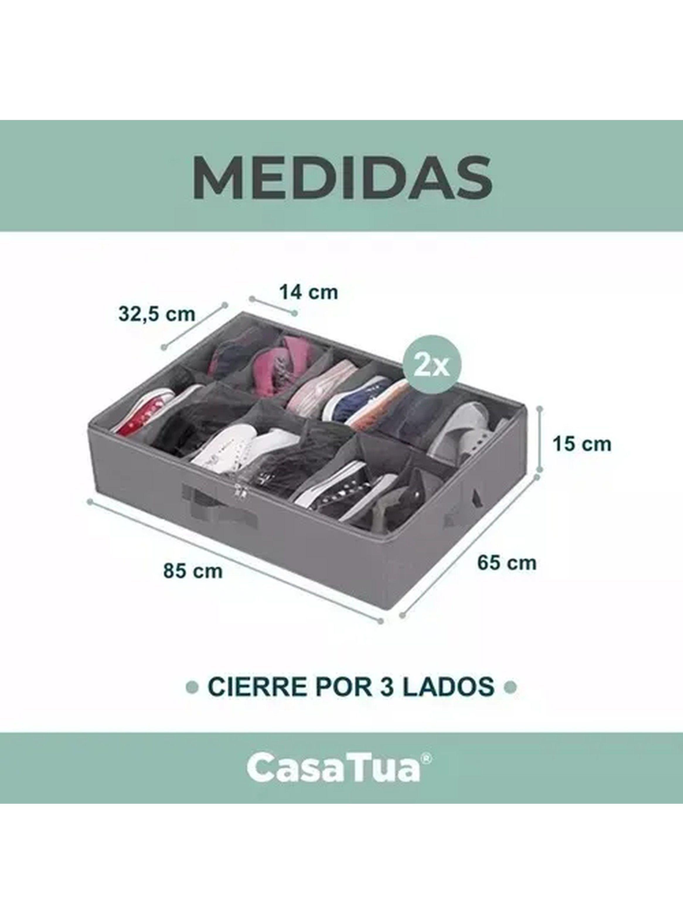 Caja Organizadora de Zapatos Tela TNT Transpirable Transparente-5