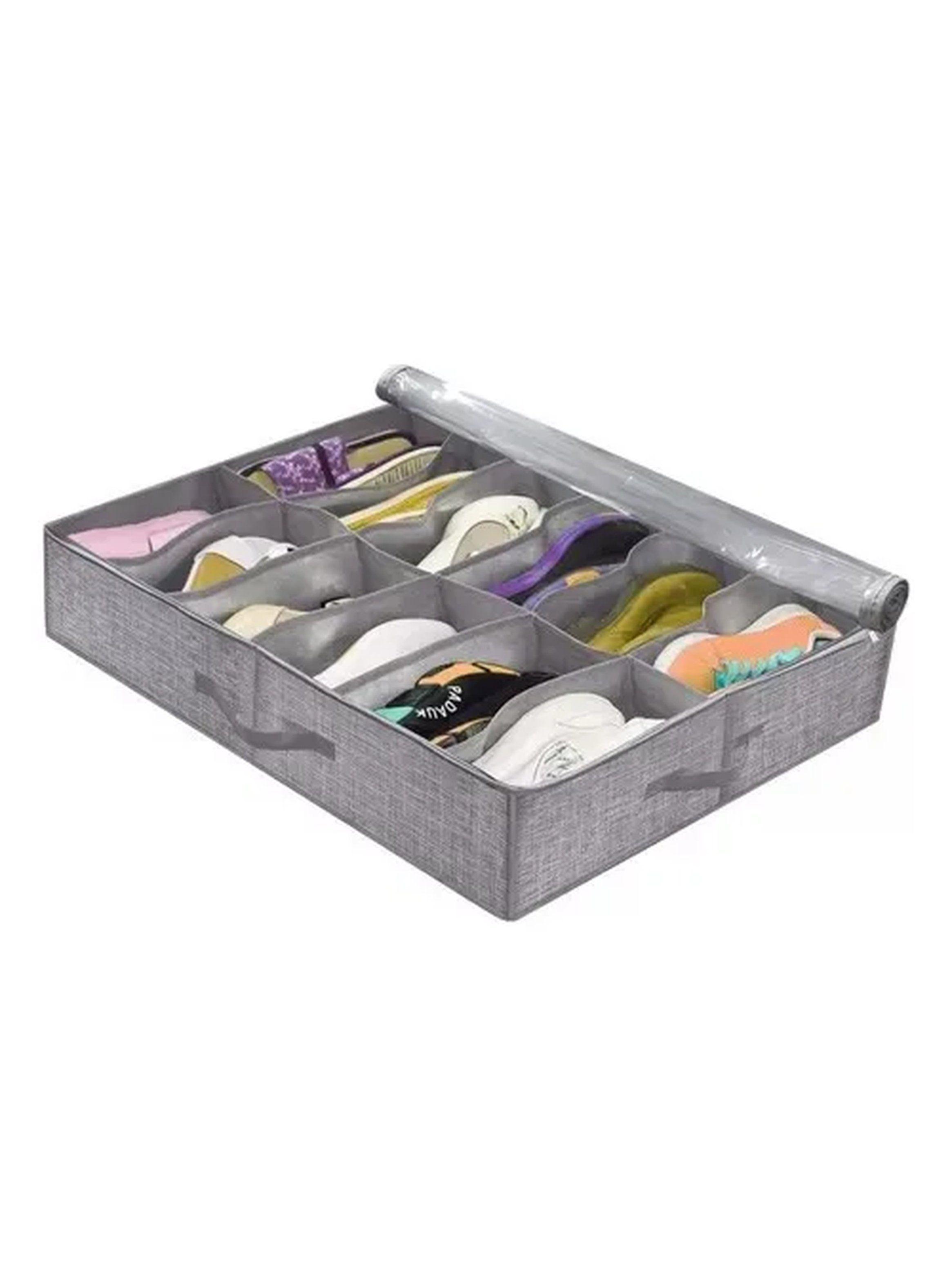 Caja Organizadora de Zapatos Tela TNT Transpirable Transparente-8