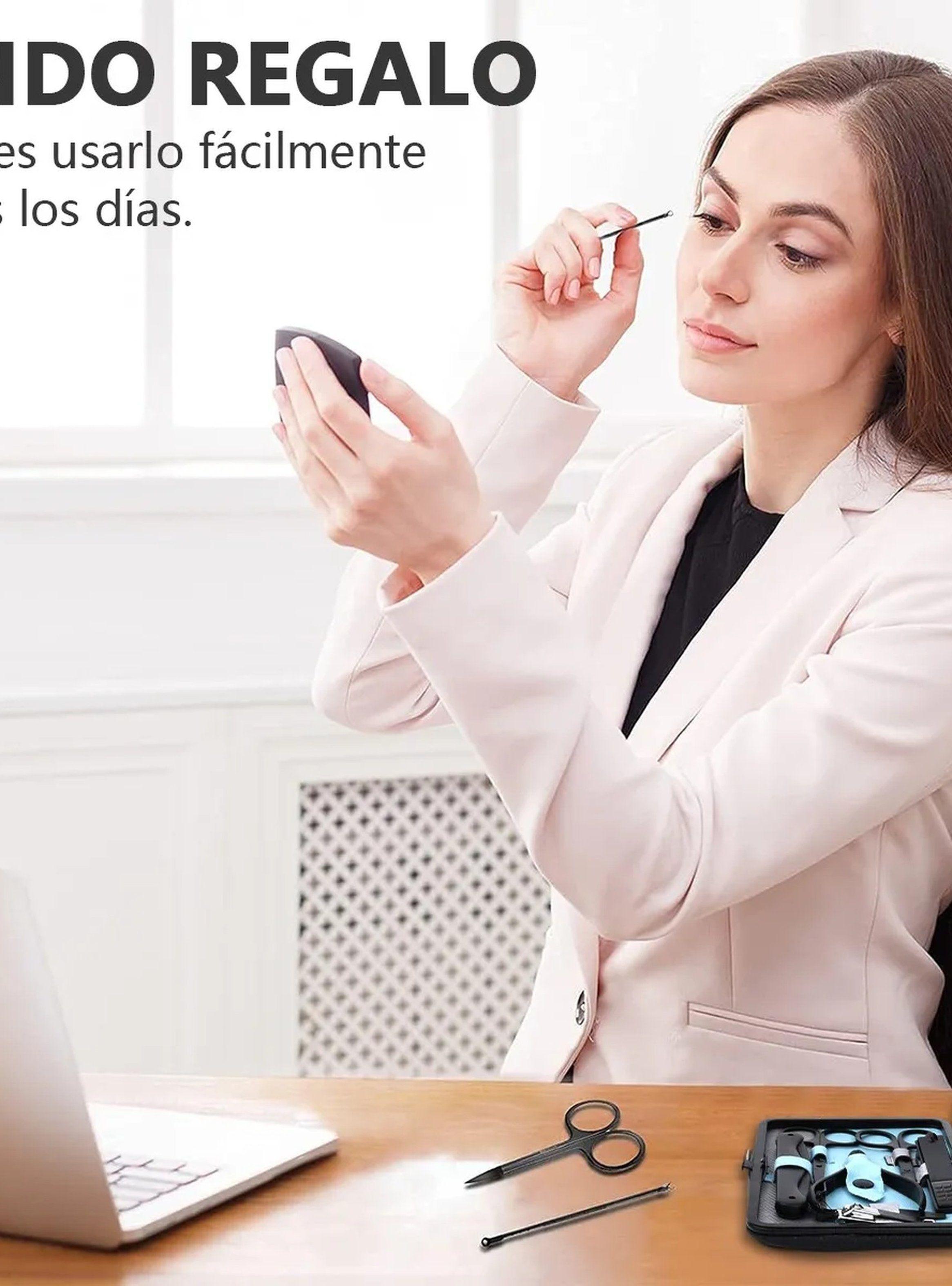 Set de Manicura y Pedicura Acero Inoxidable Negro 20 Piezas-4