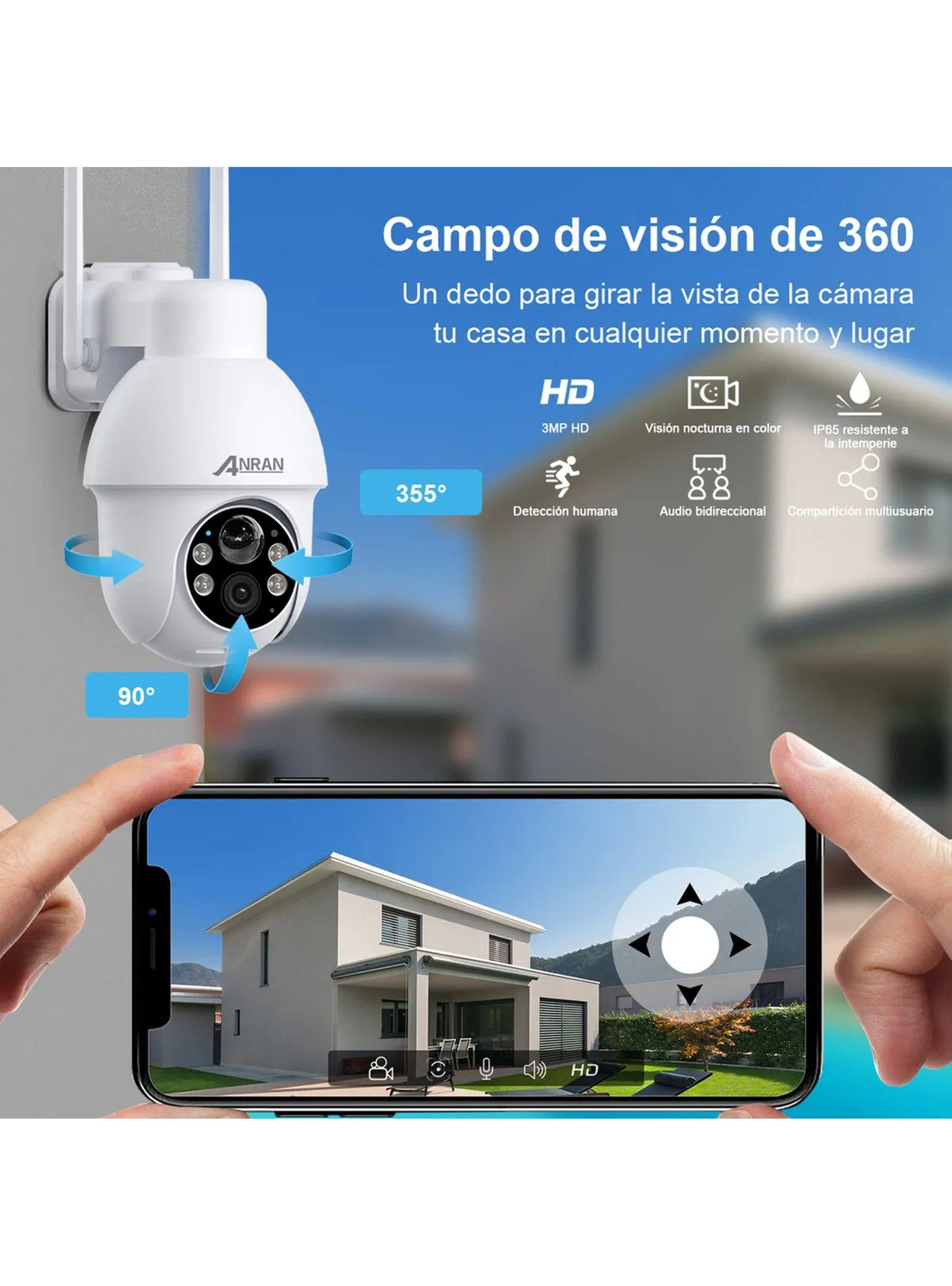 Cámara De Seguridad Exterior 4G Solar 360° Full HD Visión Nocturna-2