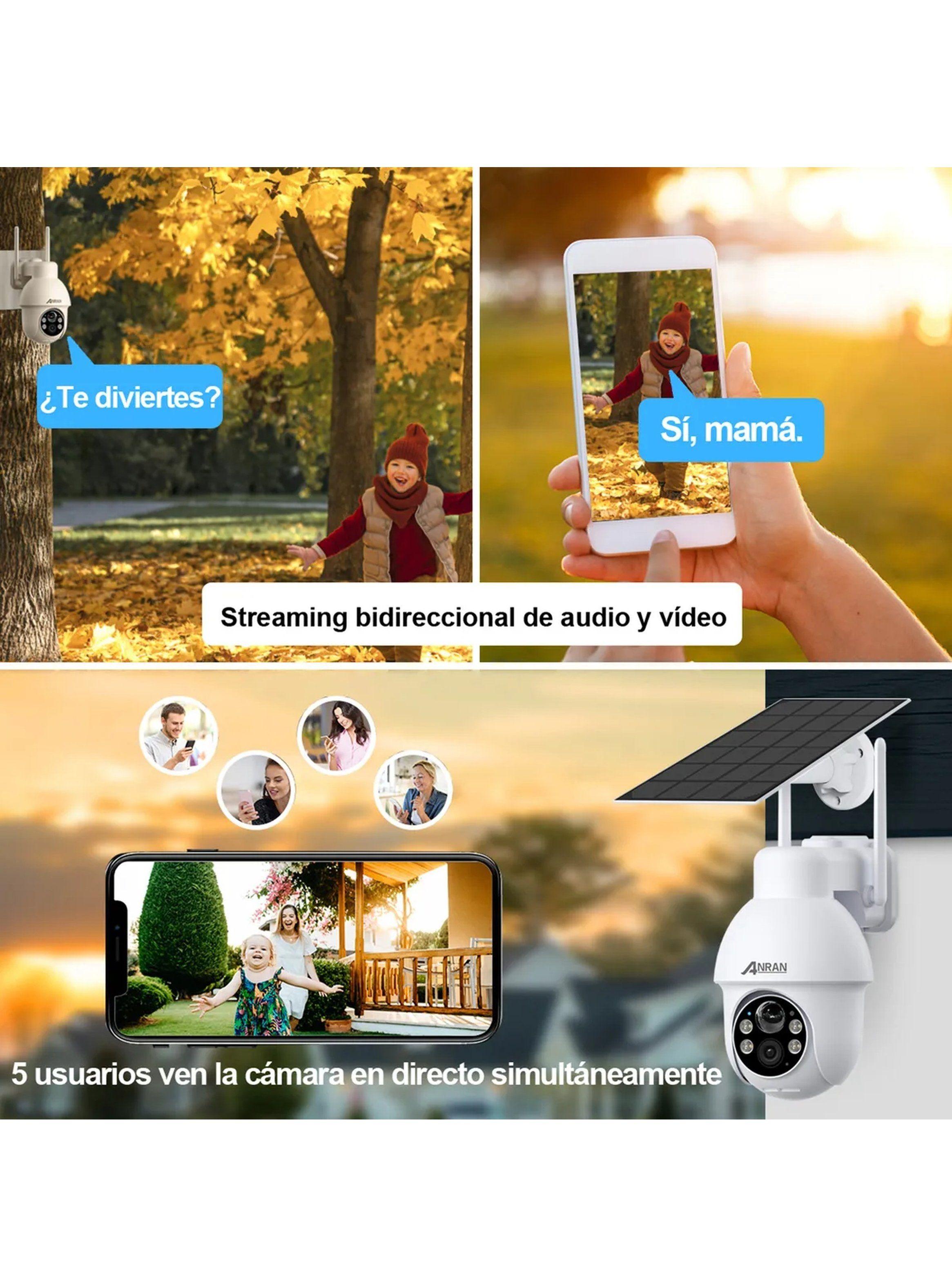 Cámara De Seguridad Exterior 4G Solar 360° Full HD Visión Nocturna-4