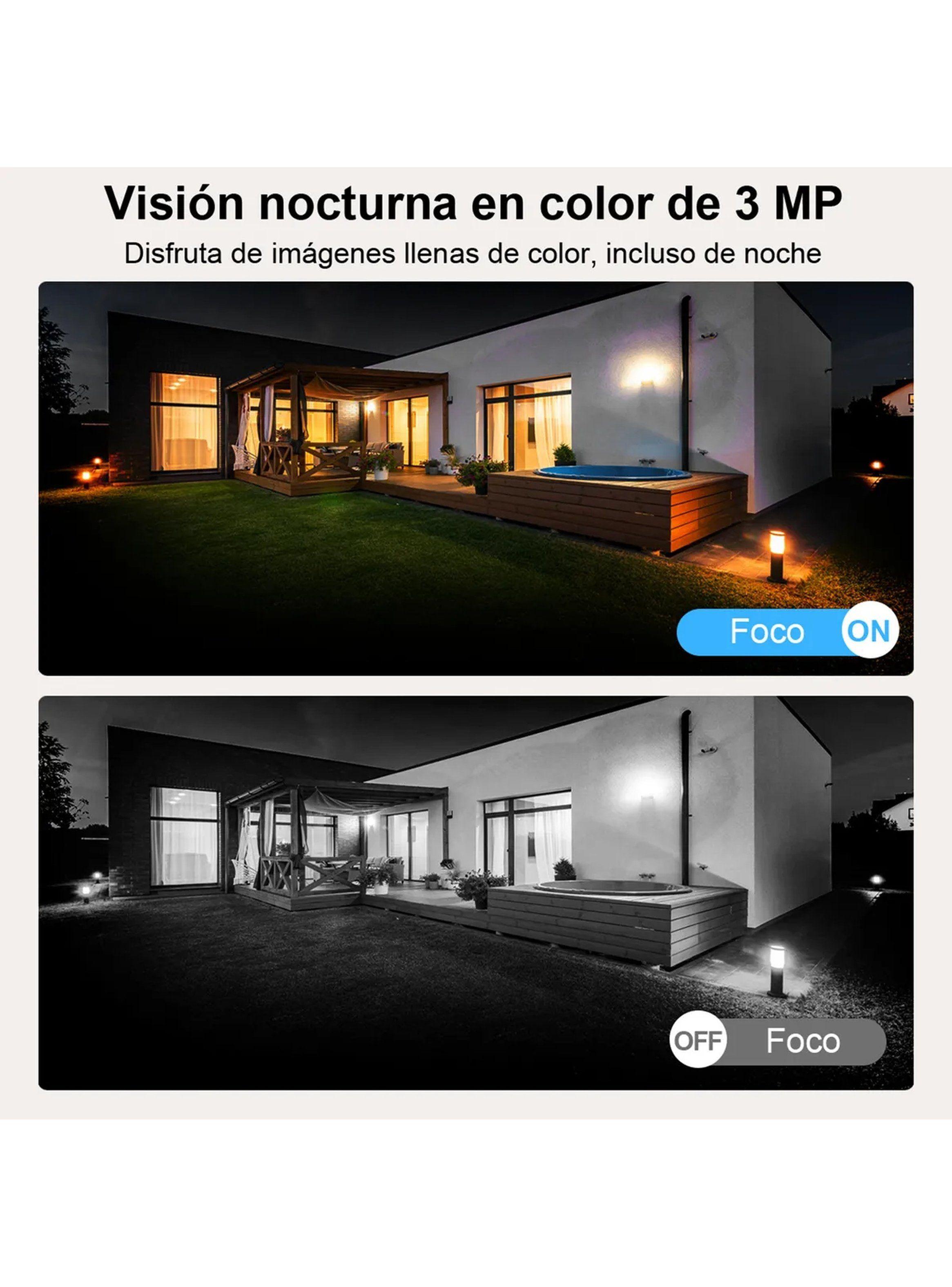 Cámara De Seguridad Exterior 4G Solar 360° Full HD Visión Nocturna-5