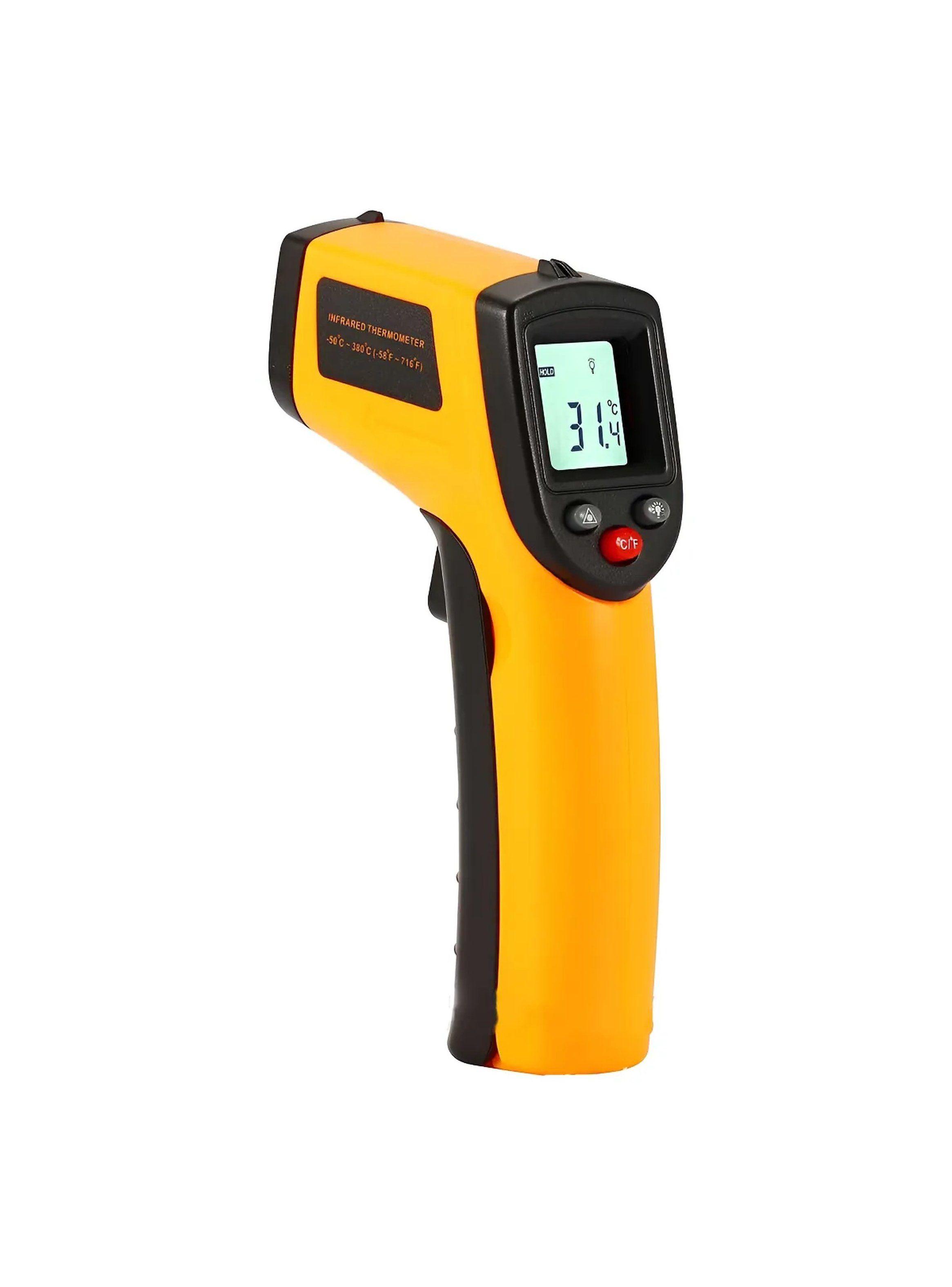 Termómetro Láser Digital Medición Infrarroja Pantalla LCD-0