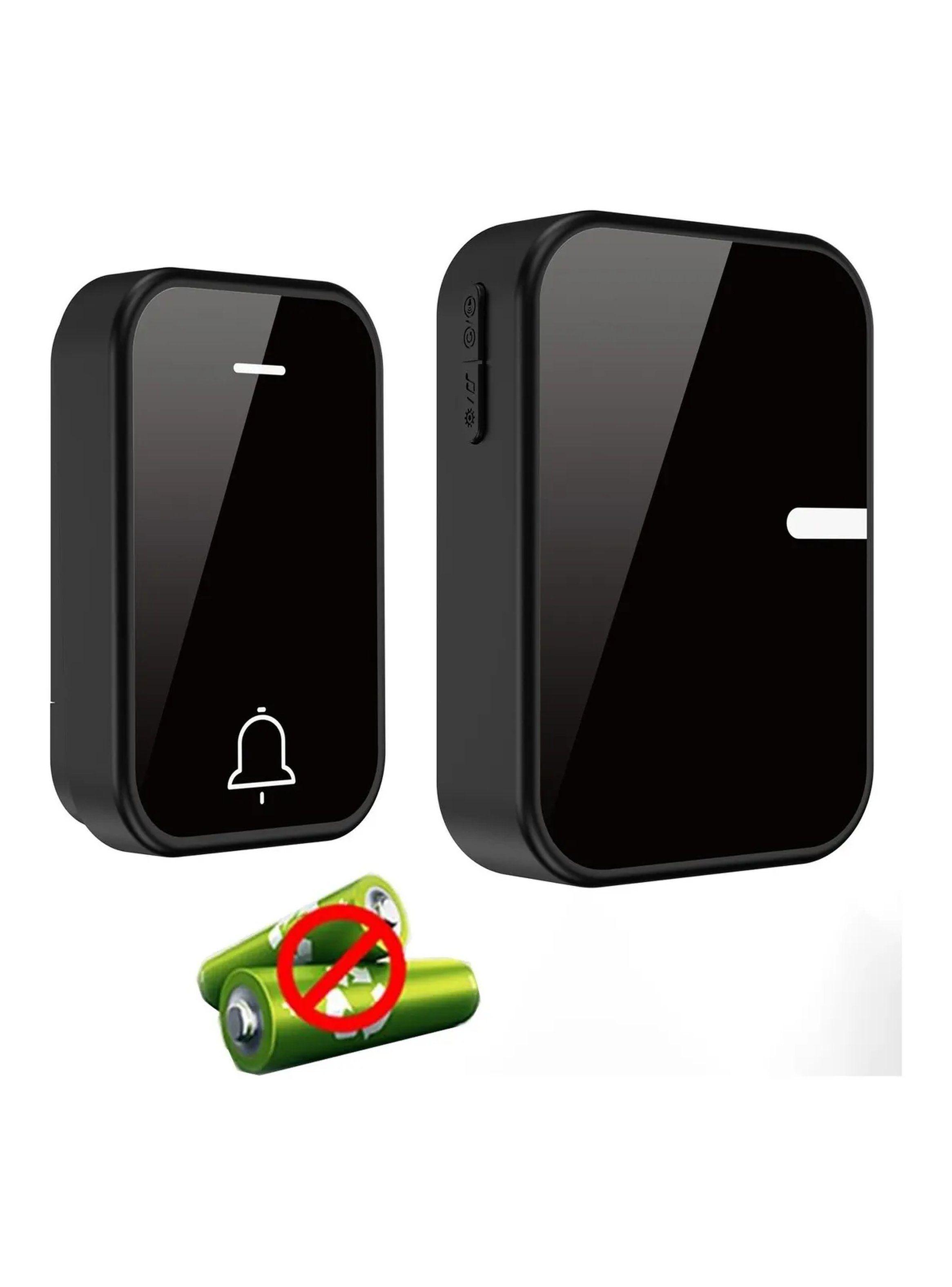 Timbre Inalámbrico Sin Pilas Resistente al Agua 78m-0