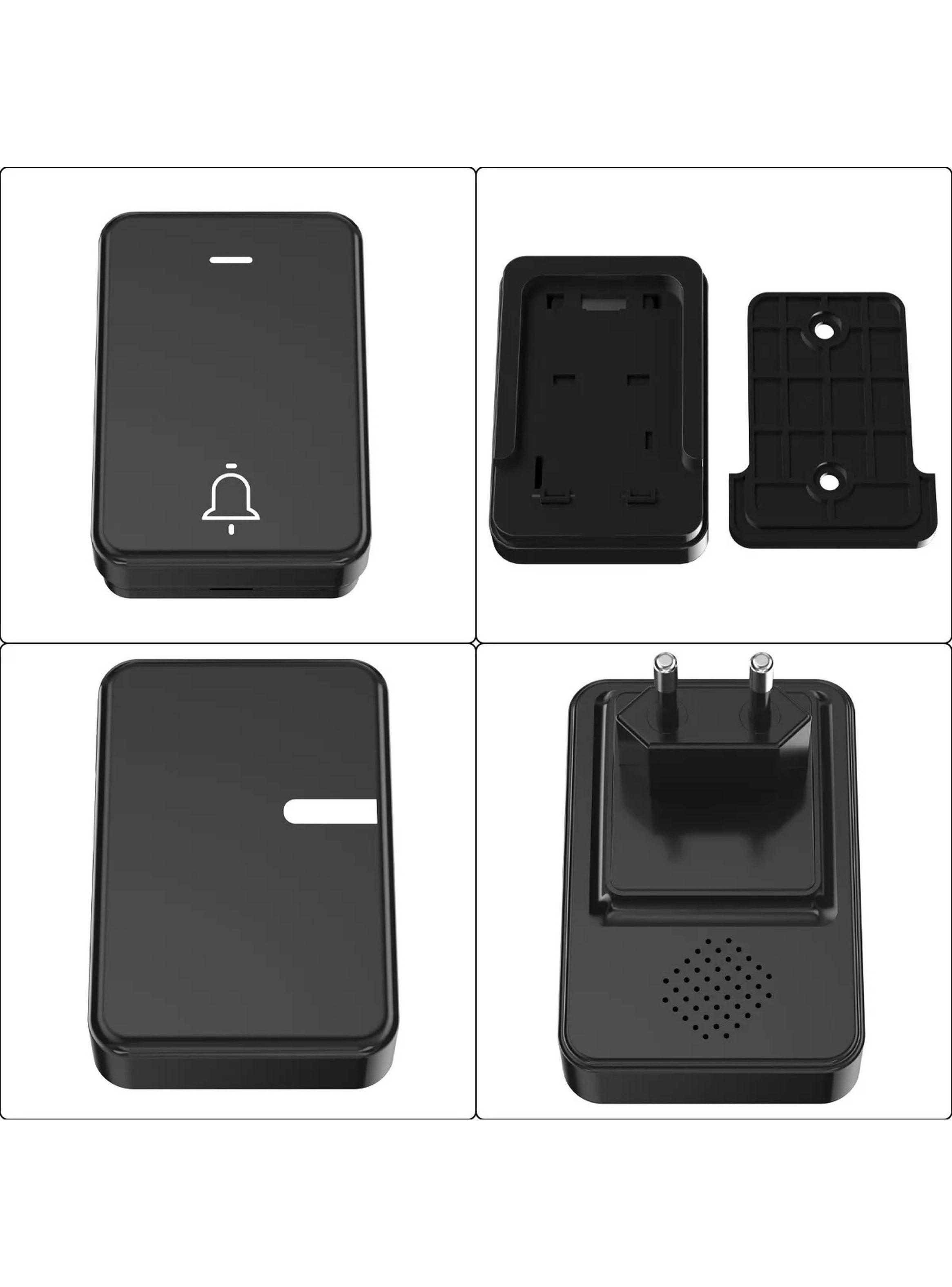 Timbre Inalámbrico Sin Pilas Resistente al Agua 78m-2