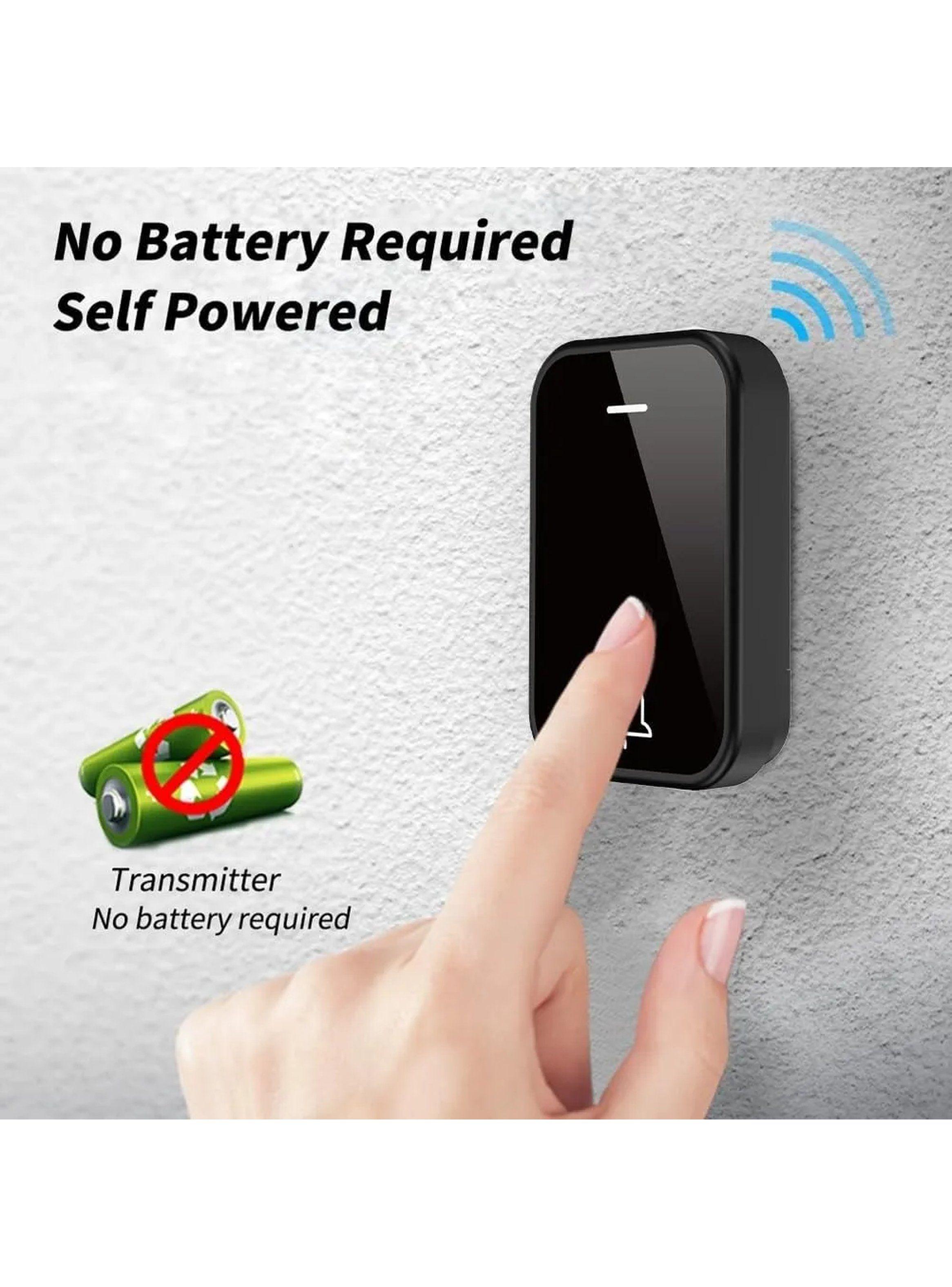 Timbre Inalámbrico Sin Pilas Resistente al Agua 78m-4