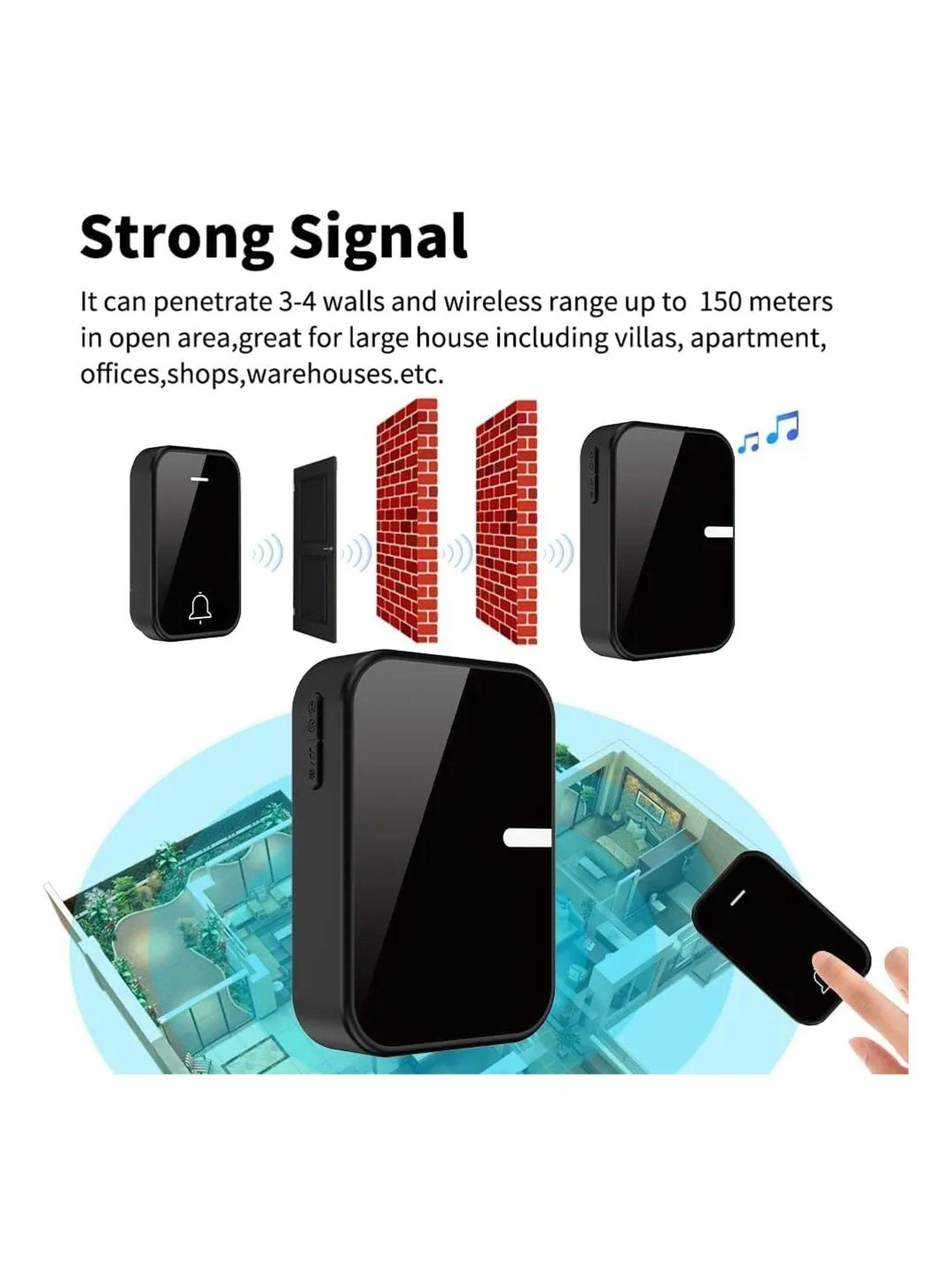 Timbre Inalámbrico Sin Pilas Resistente al Agua 78m-5