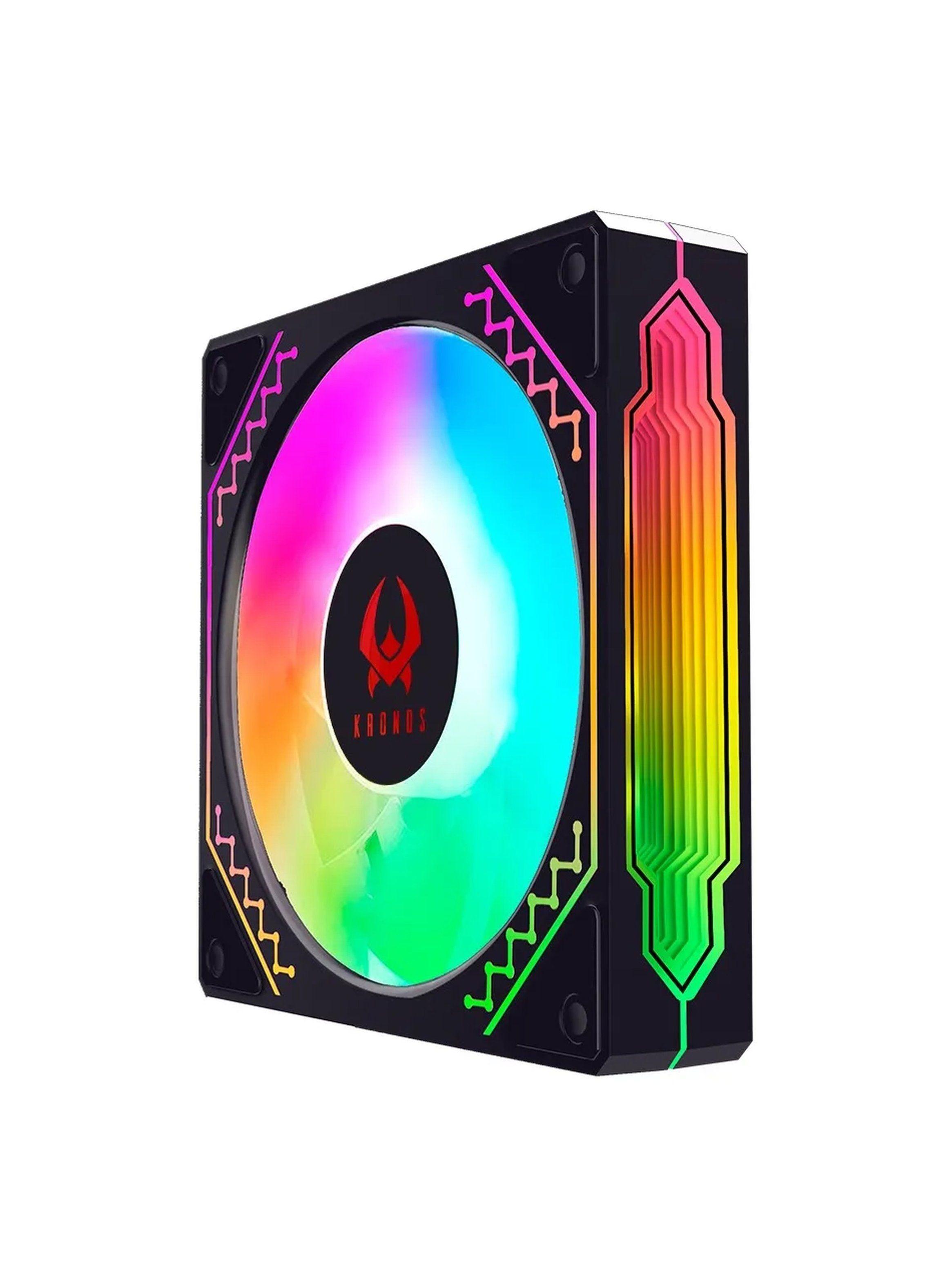 Ventilador RGB Para PC 120mm Iluminación Multicolor-2