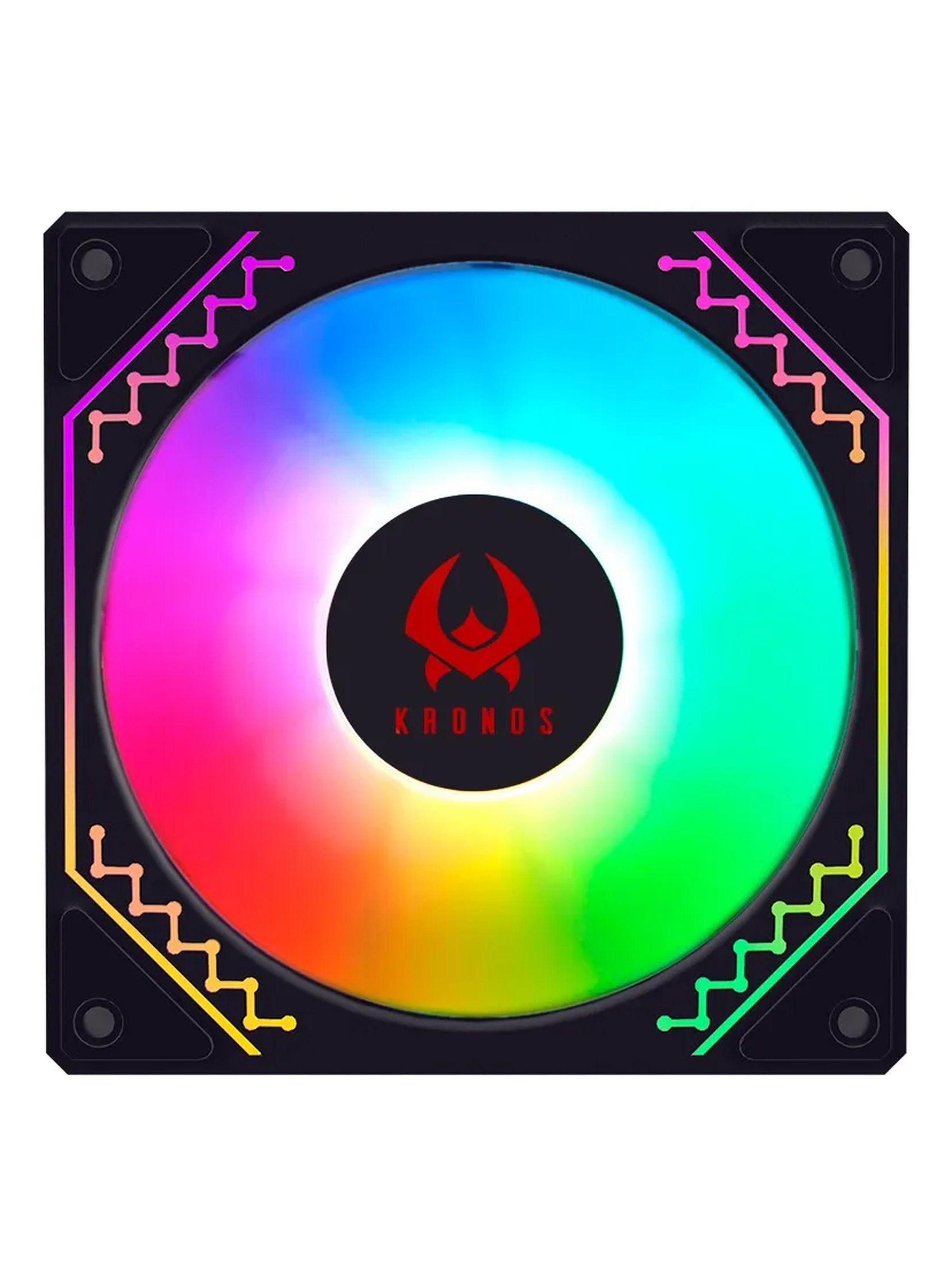 Ventilador RGB Para PC 120mm Iluminación Multicolor-4