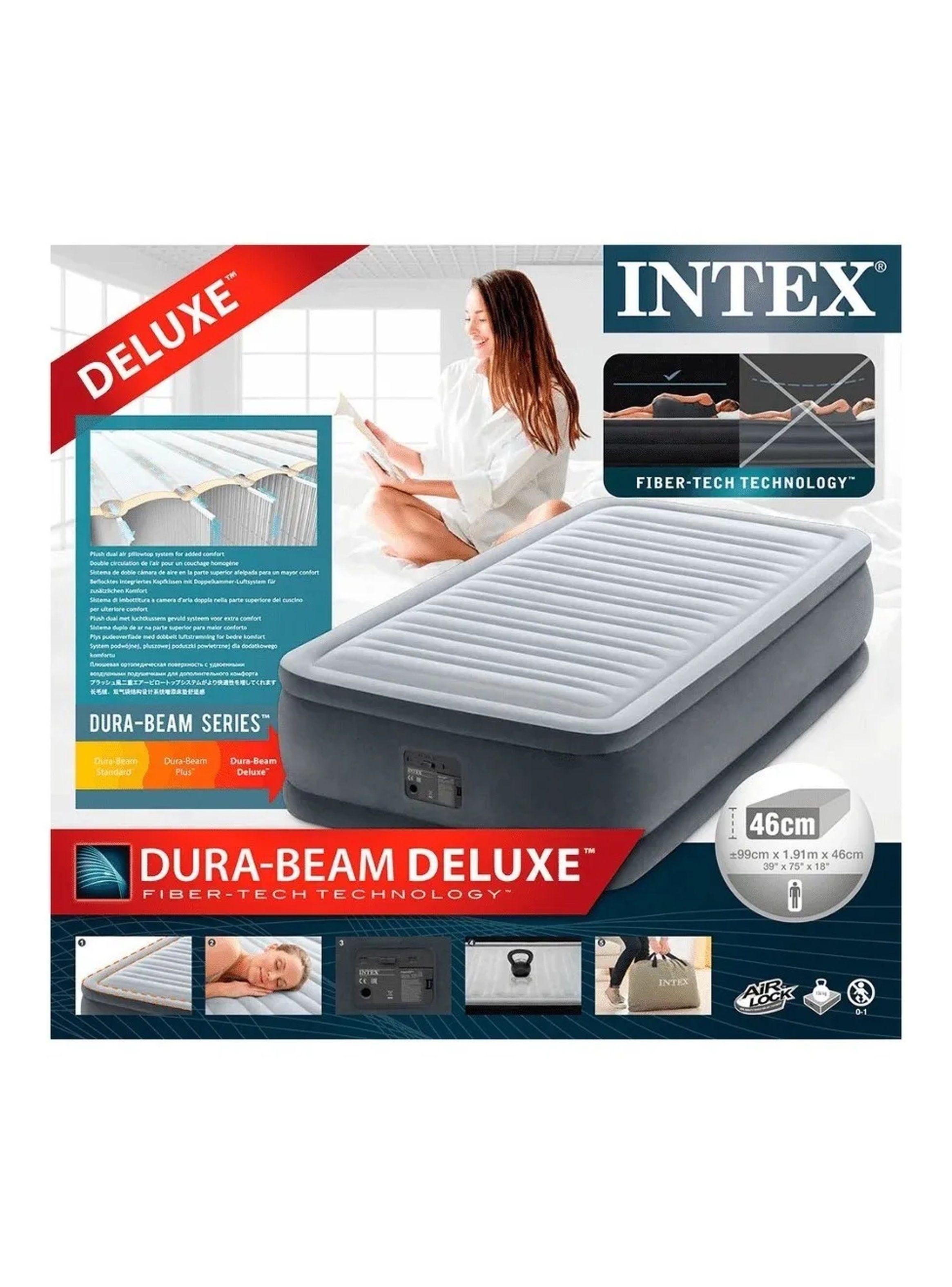 Colchón Inflable Individual Altura Extra Bomba Integrada-8