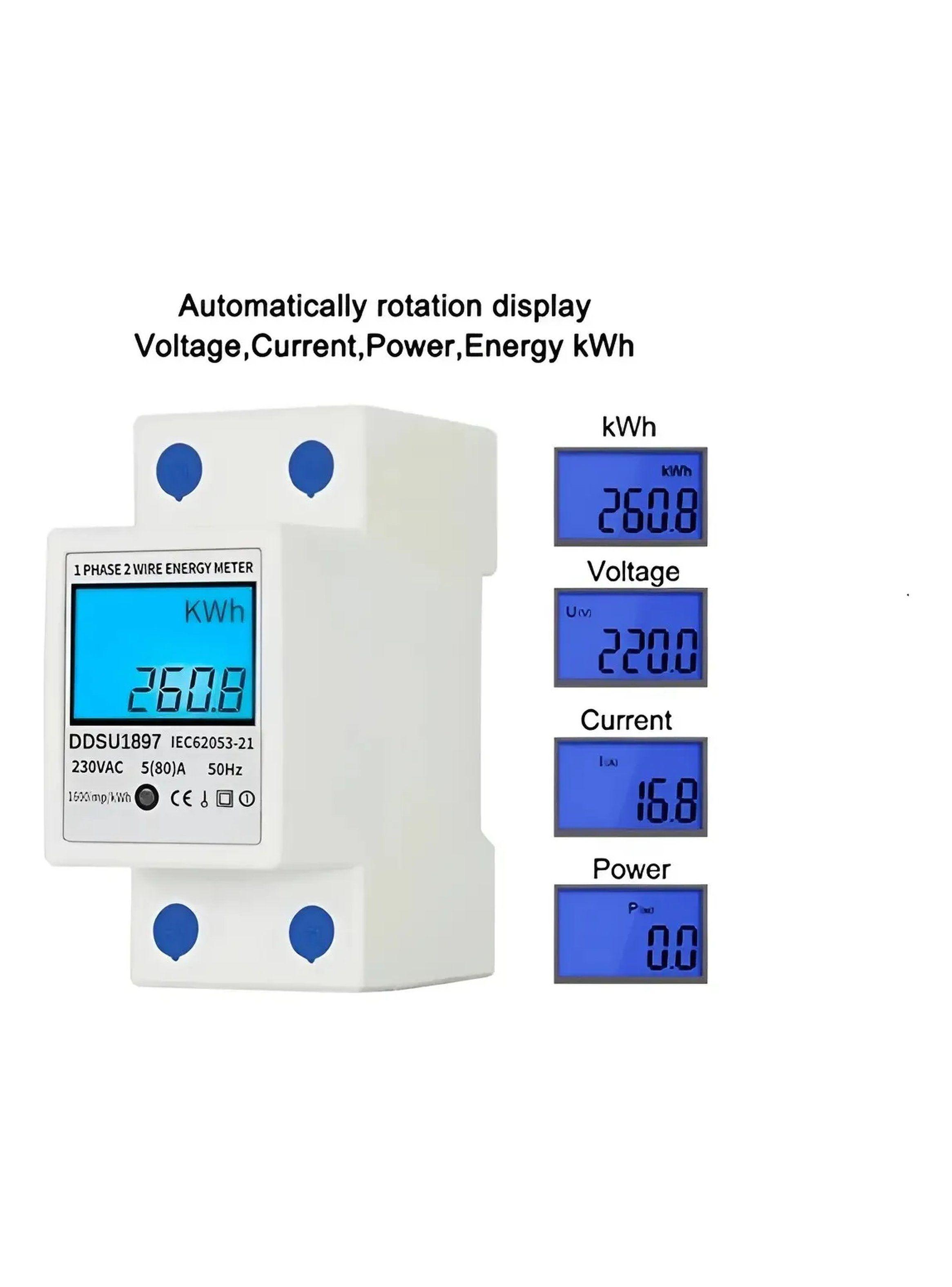 Medidor de Energía Electrónico Monofásico DDSU1897 230V 50Hz-1