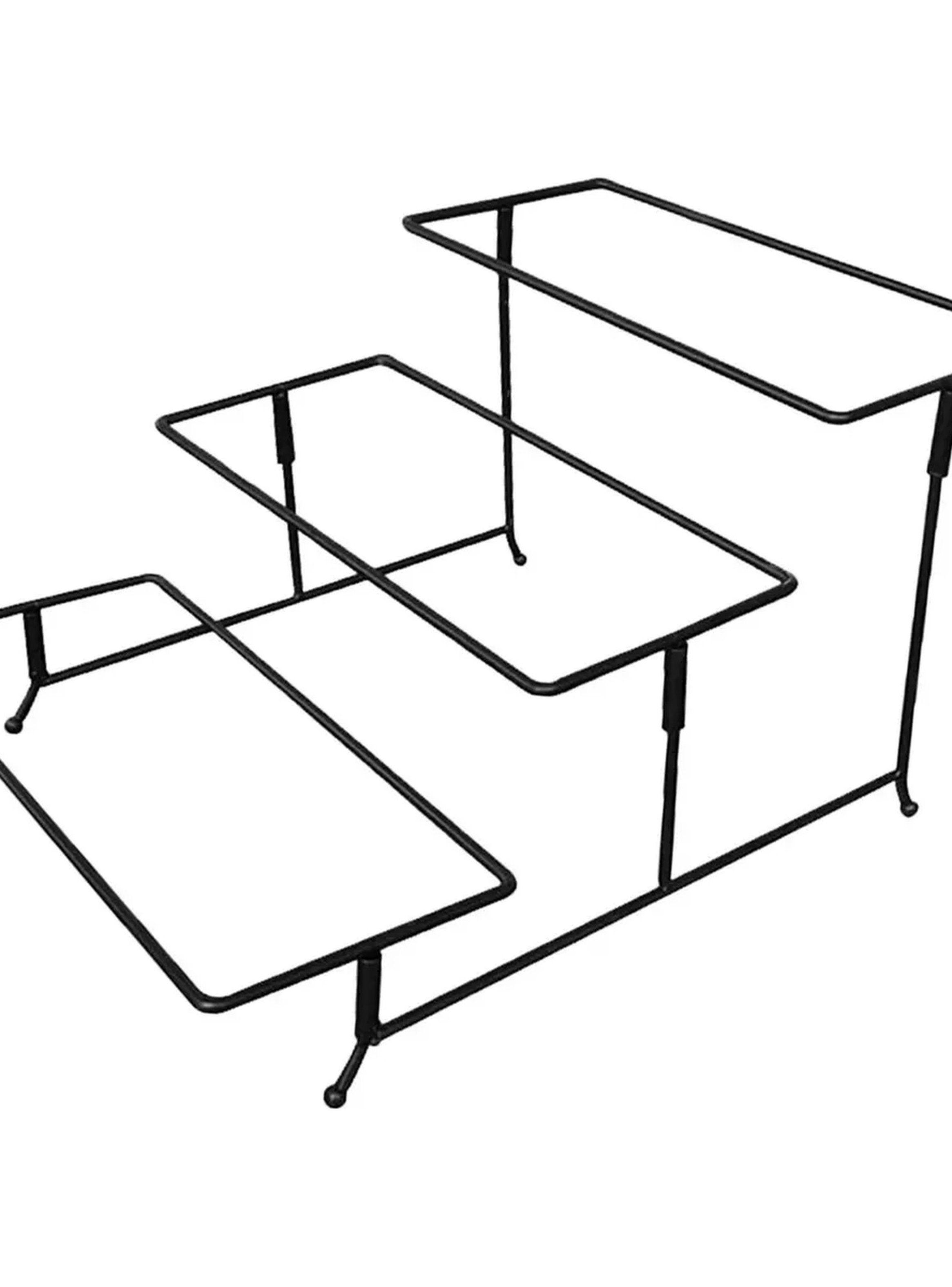 Organizador de Comida Tres Niveles Metal Negro 29cm-9