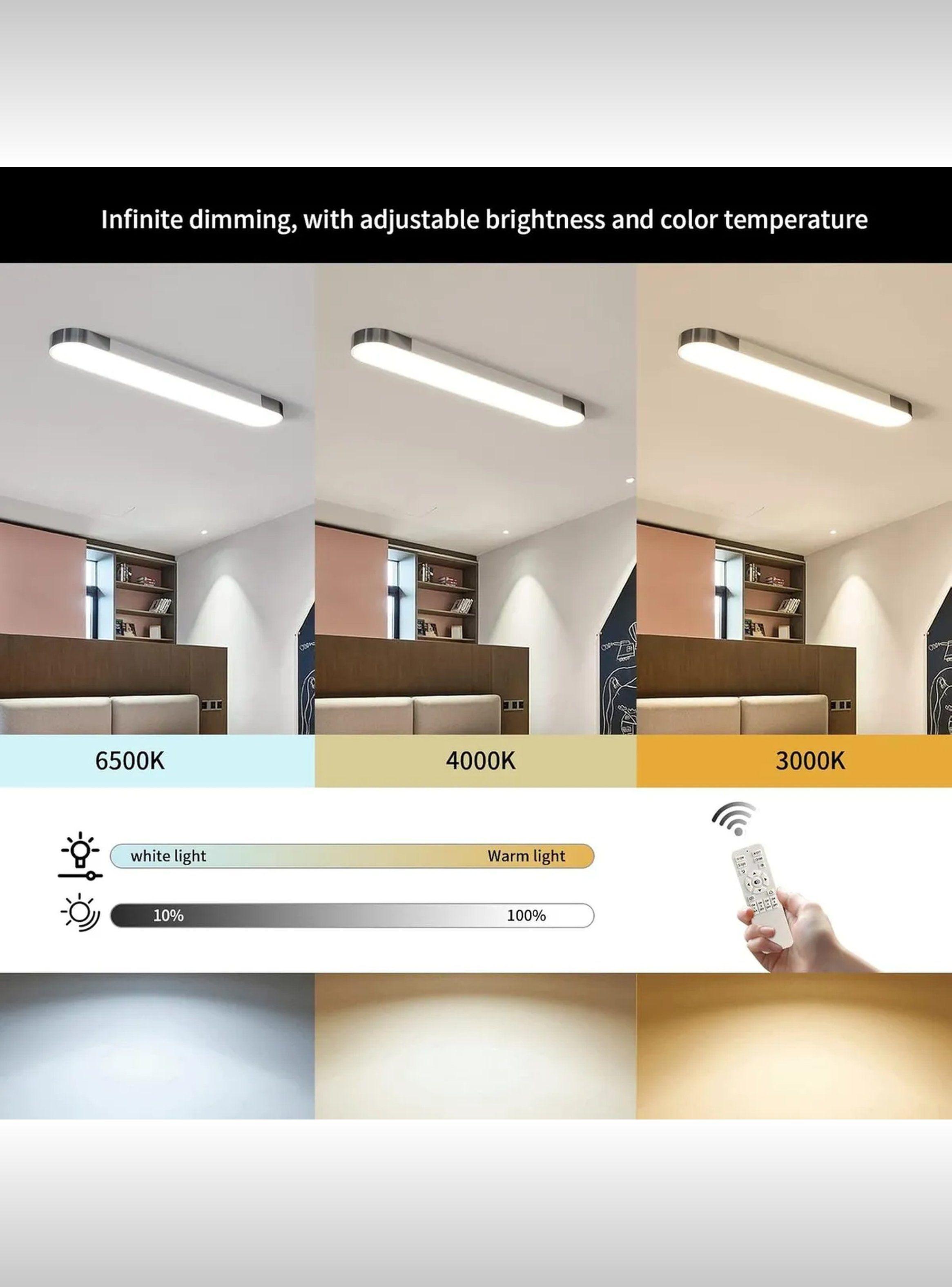 Lámpara LED Regulable Con Control Remoto Blanca Ajustable-2