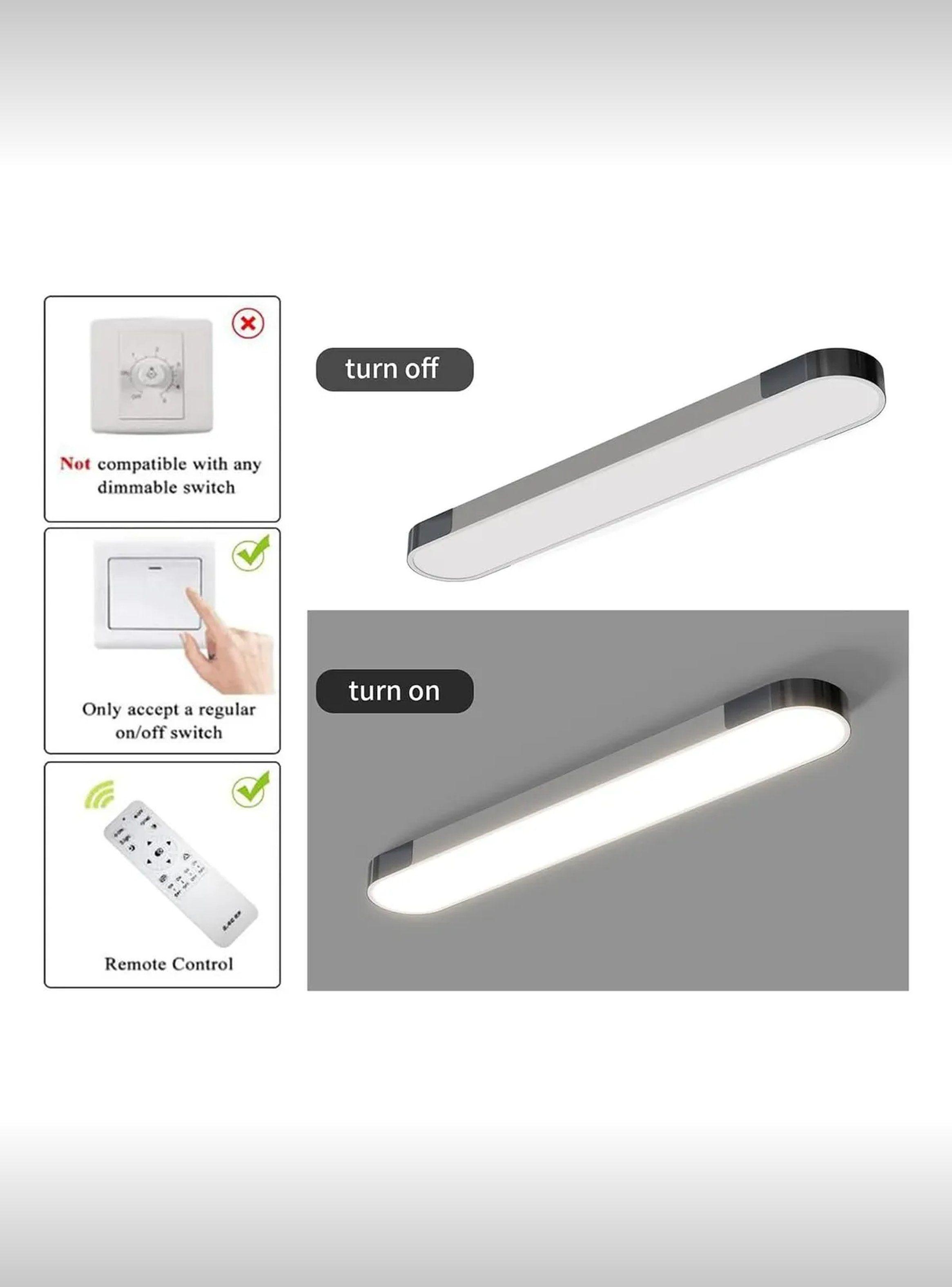 Lámpara LED Regulable Con Control Remoto Blanca Ajustable-7