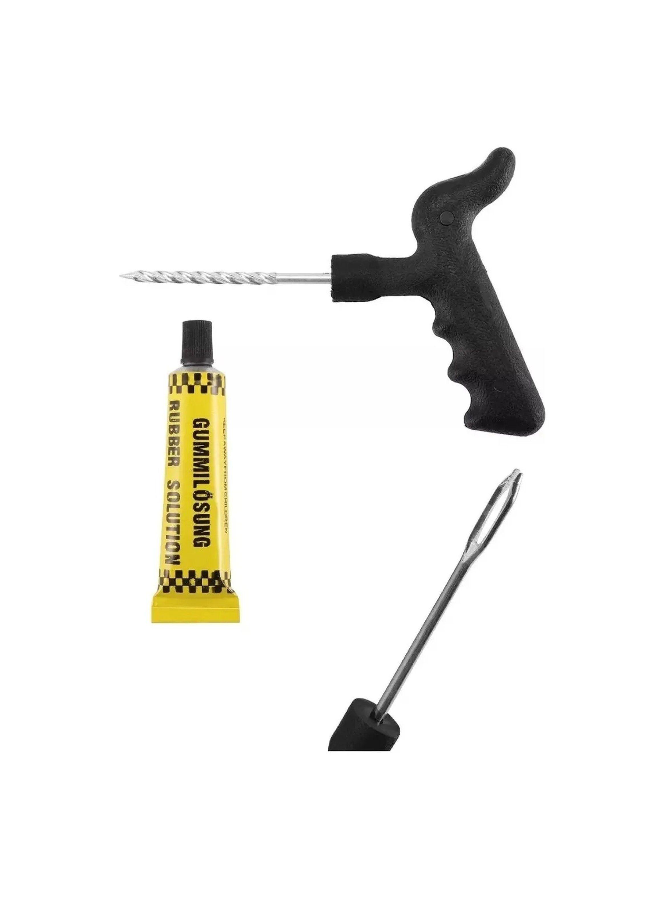 Kit de Reparación de Neumáticos T-Type con Solución de Goma-2