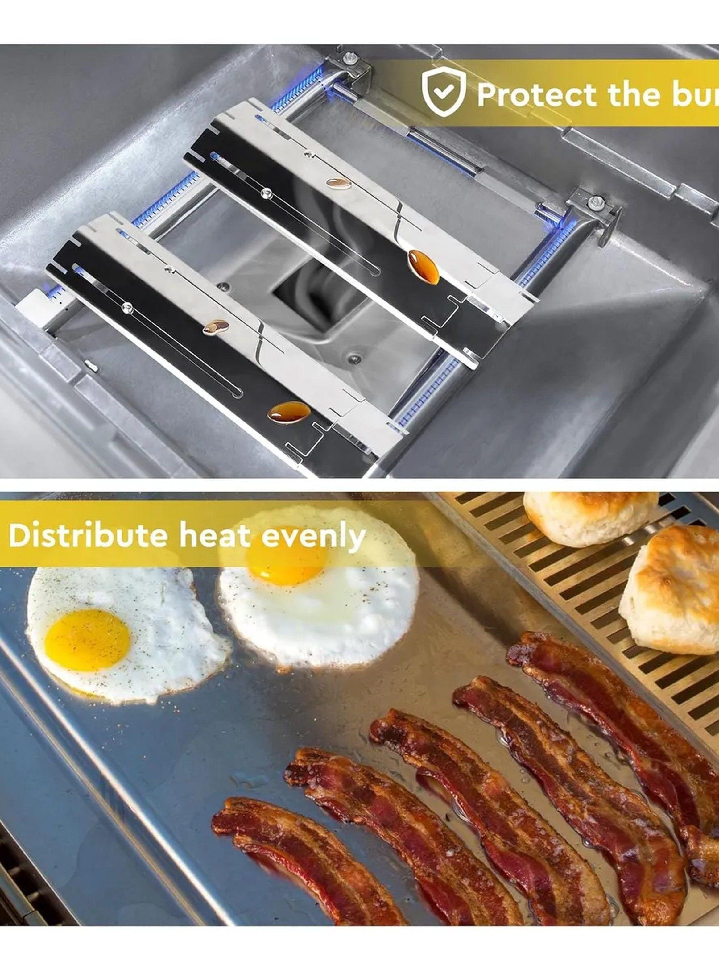 Placas Para Parrilla Ajustables Acero Inoxidable Resistente al Calor-3