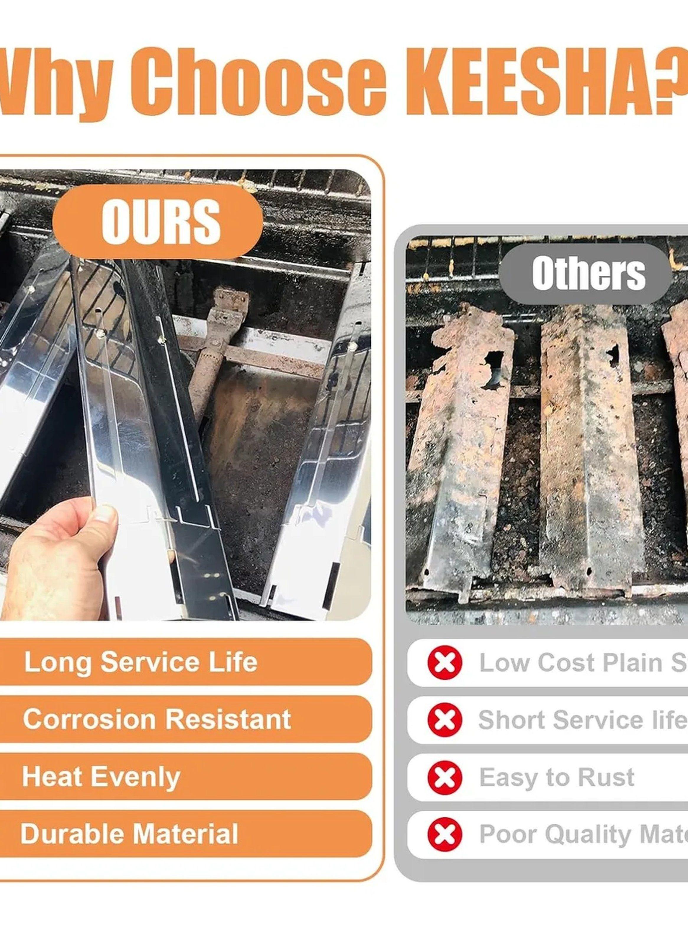 Placas Para Parrilla Ajustables Acero Inoxidable Resistente al Calor-7