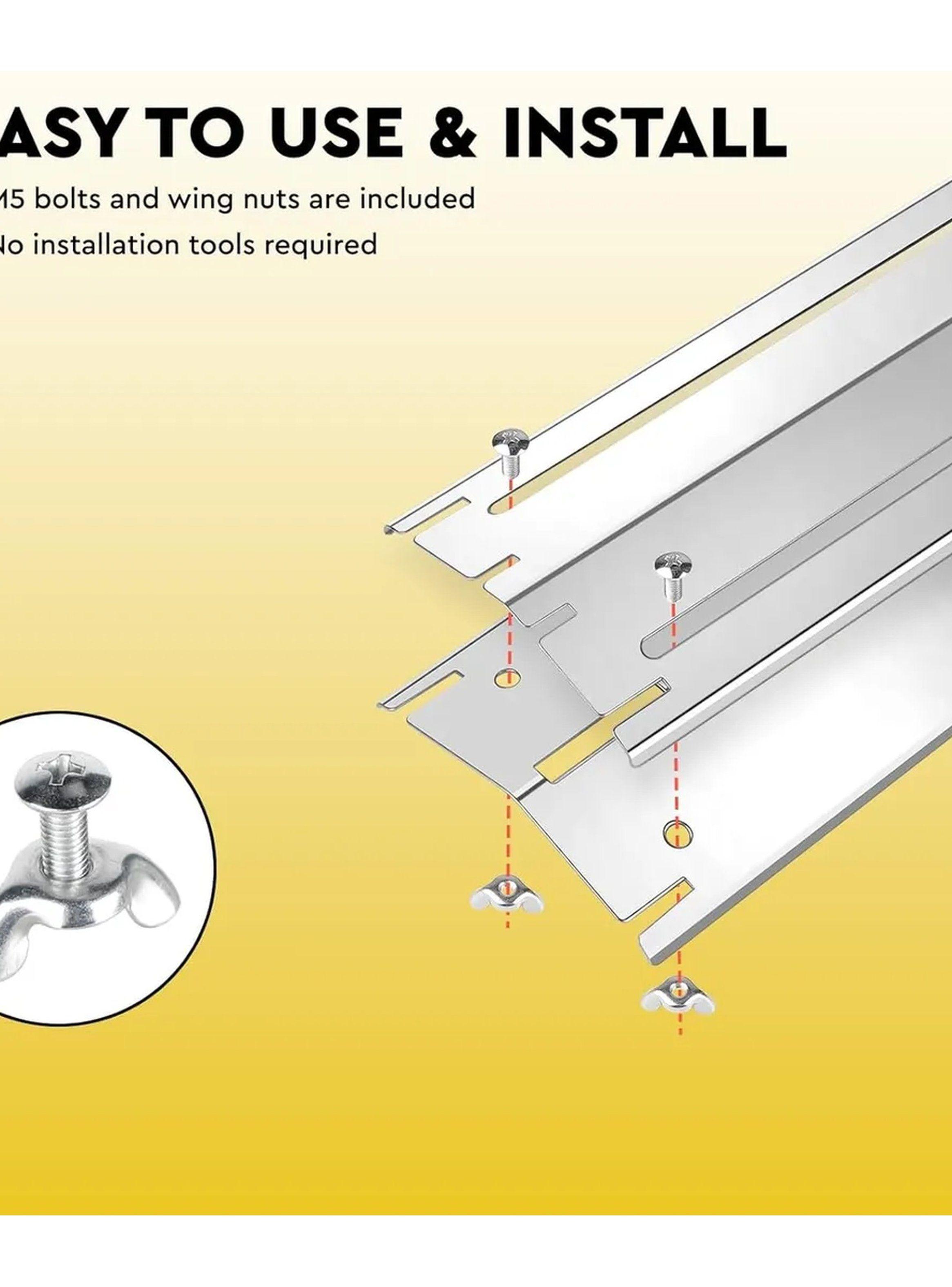 Placas Para Parrilla Ajustables Acero Inoxidable Resistente al Calor-8