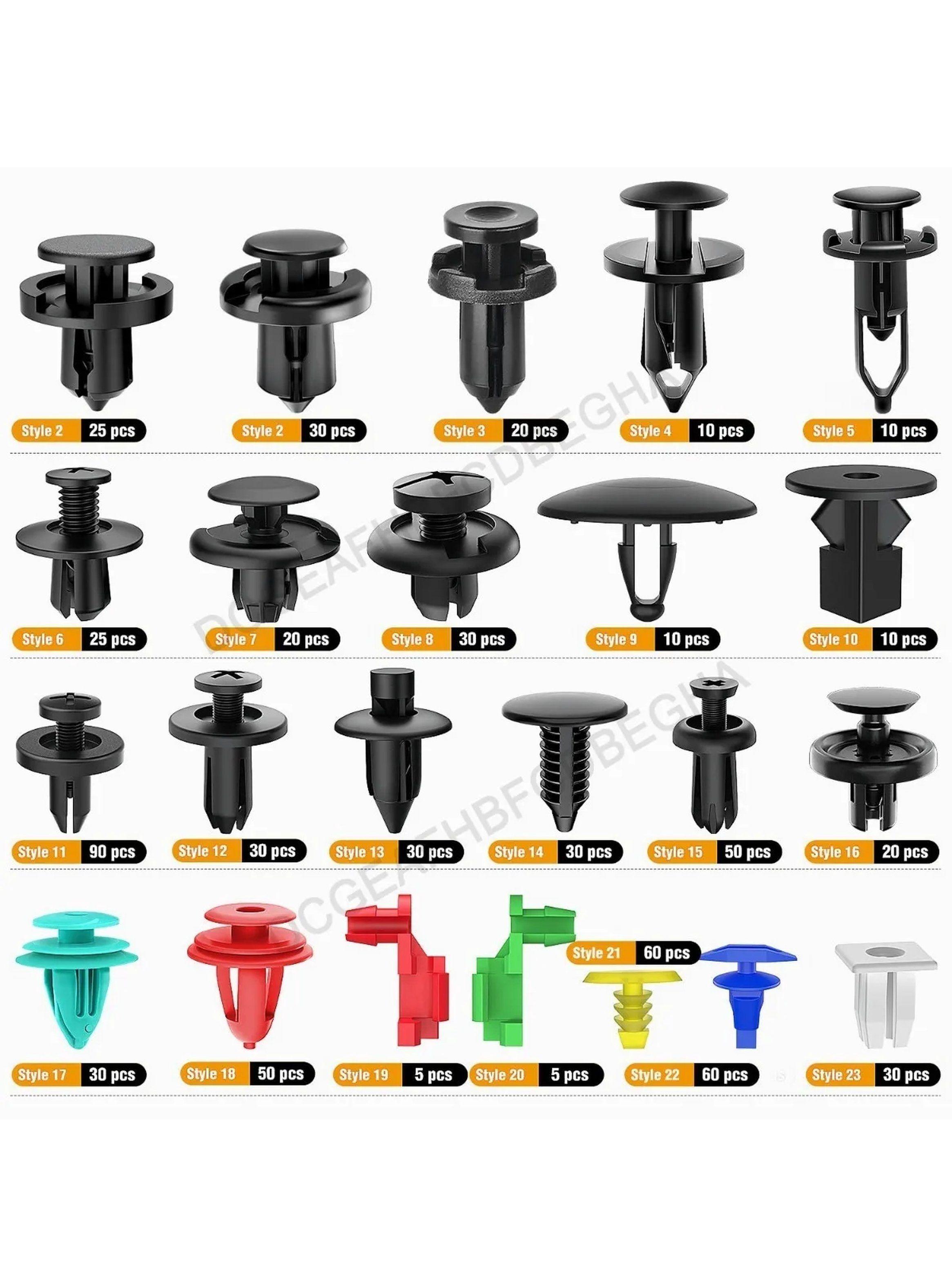 Kit de Sujetadores Automotrices 680 Piezas con Herramientas de Extracción-4