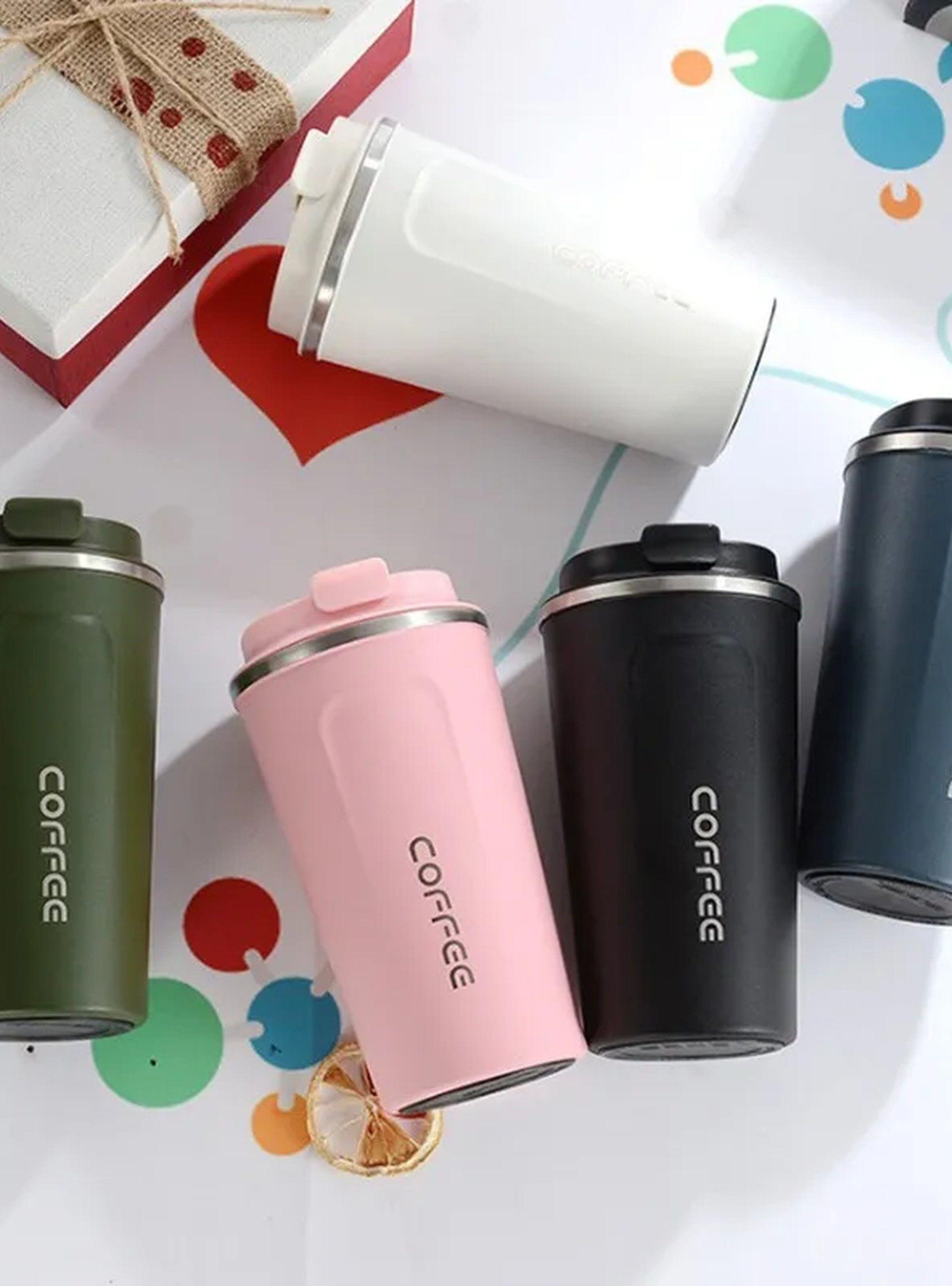 Vaso Térmico Acero Inoxidable Rosa 500ml-4