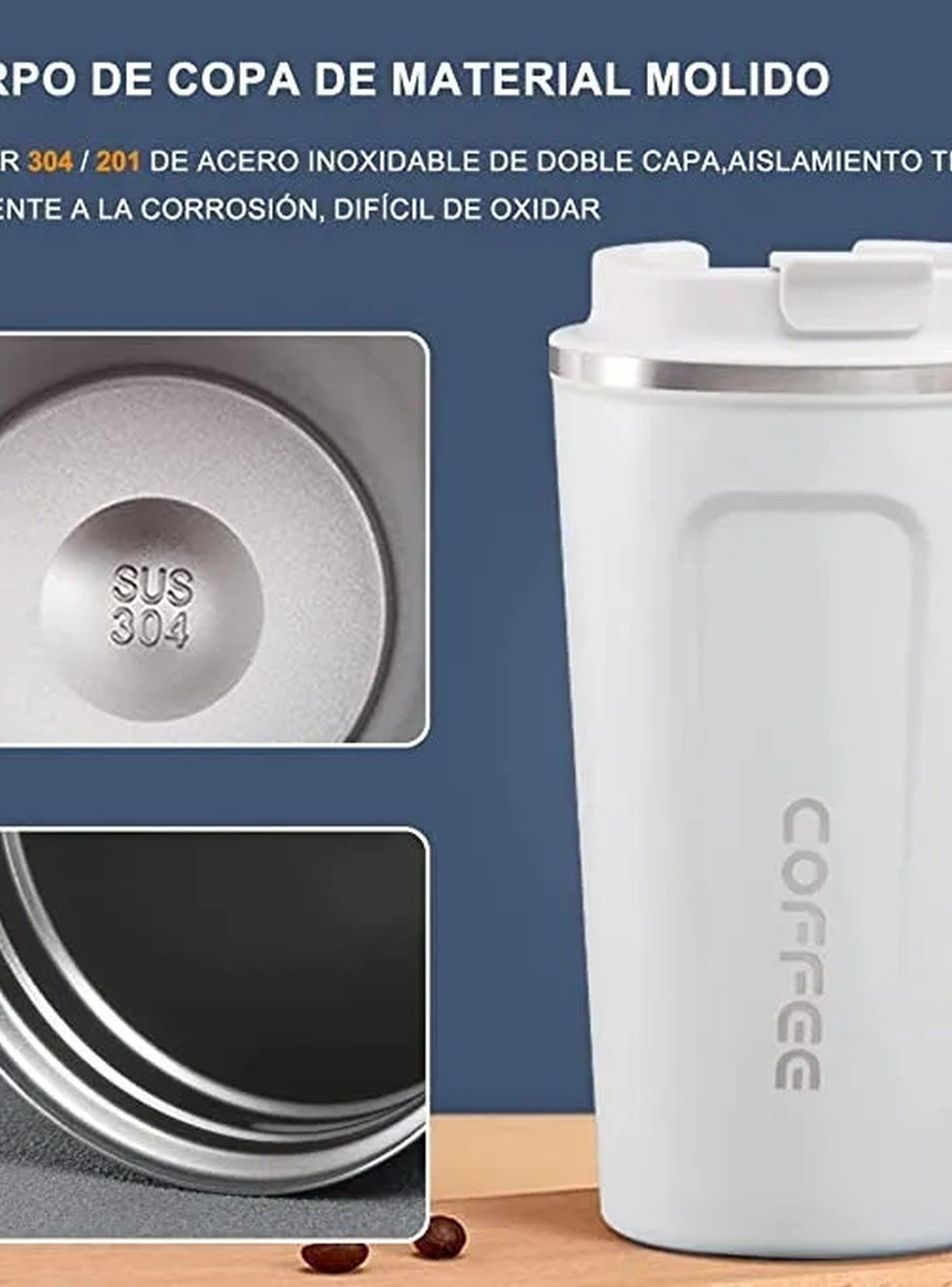 Vaso Térmico Acero Inoxidable Rosa 500ml-5