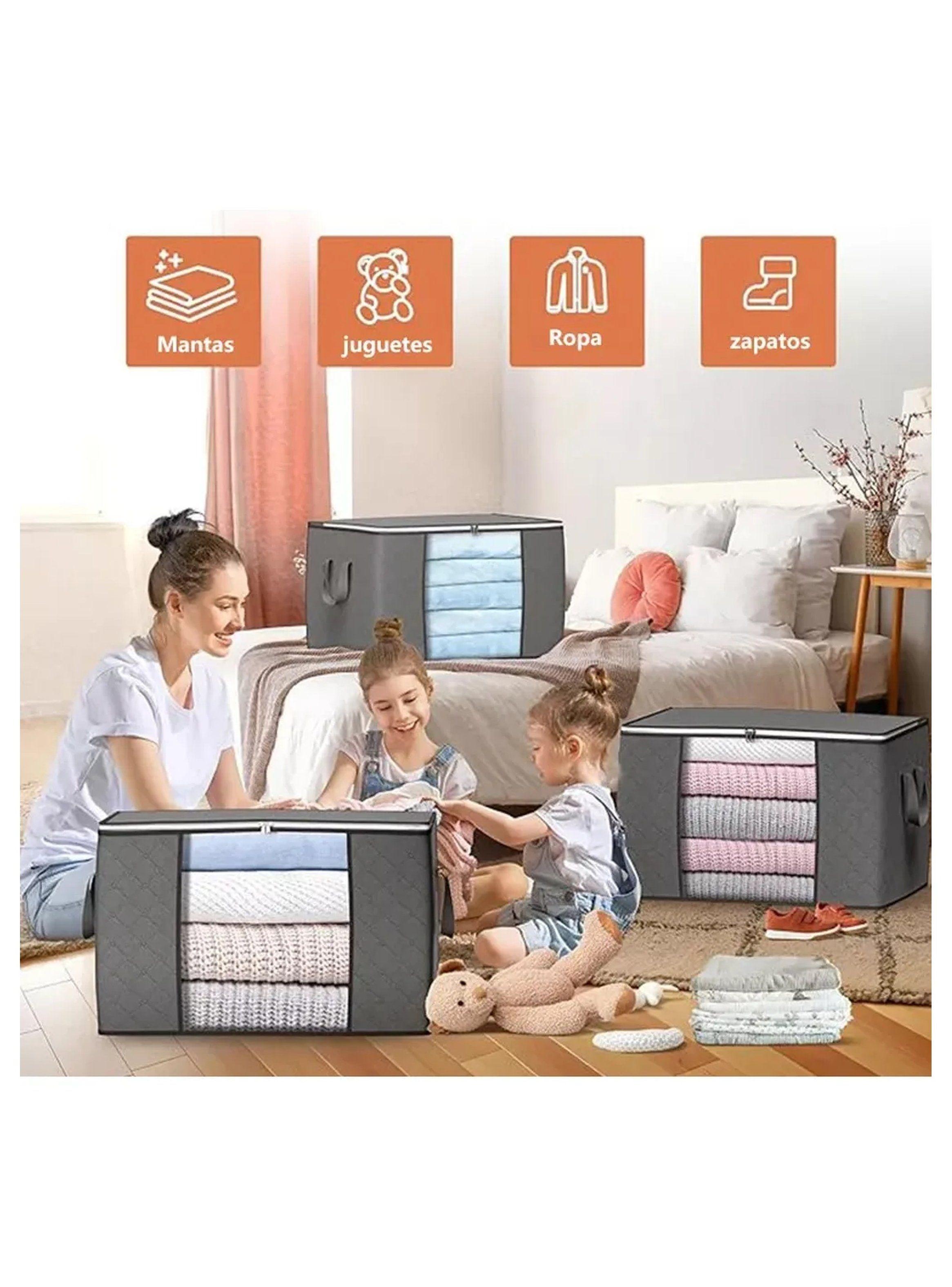 Caja de Almacenamiento Plegable 60L Tela Oxford Antipolvo-5