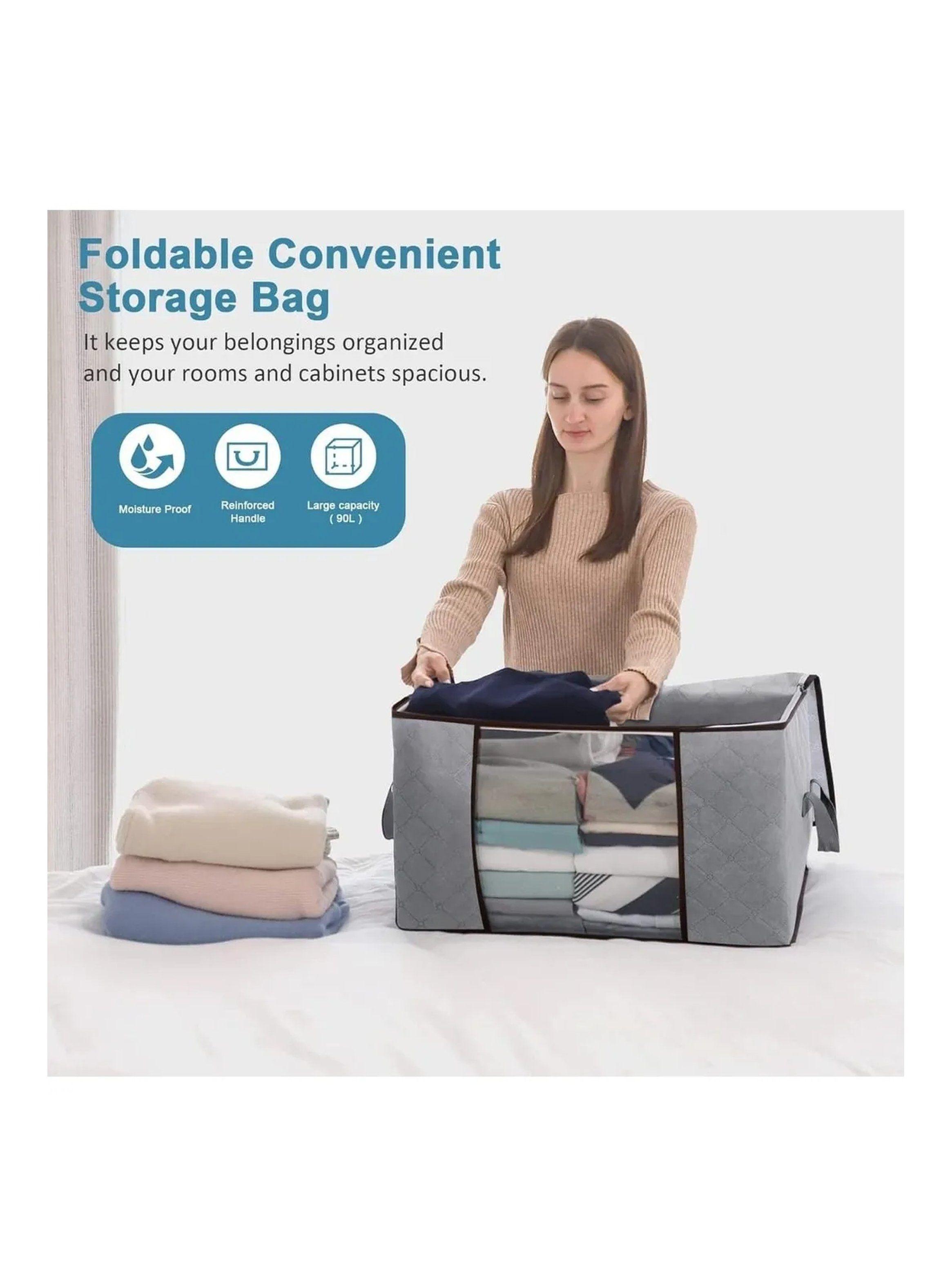 Caja de Almacenamiento Plegable 60L Tela Oxford Antipolvo-7