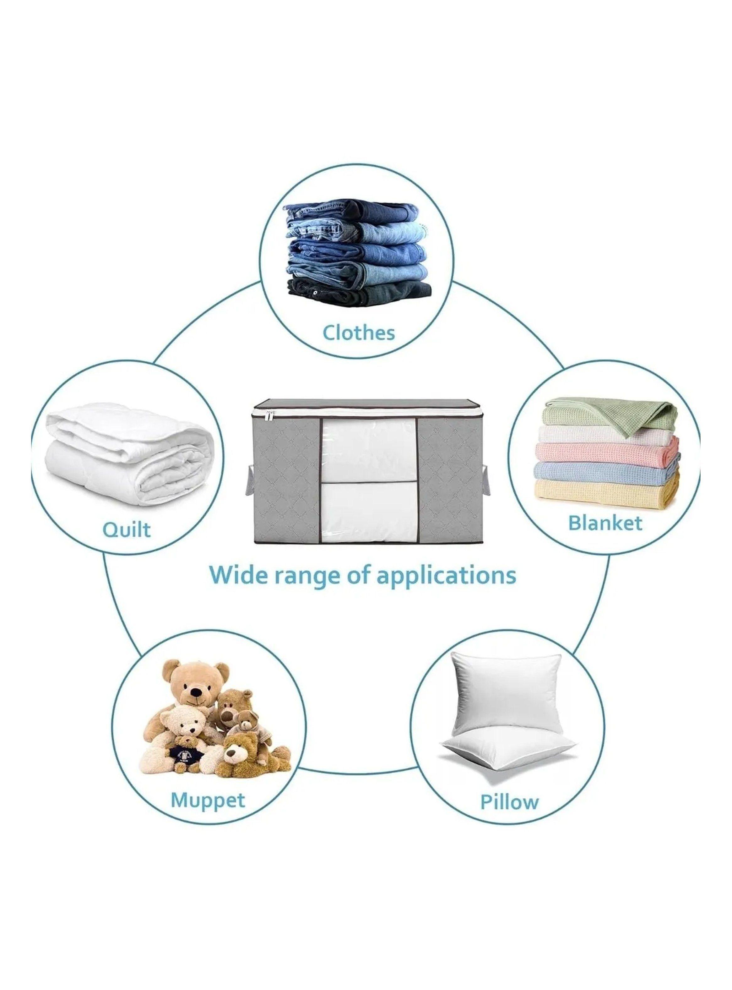 Caja de Almacenamiento Plegable 60L Tela Oxford Antipolvo-9