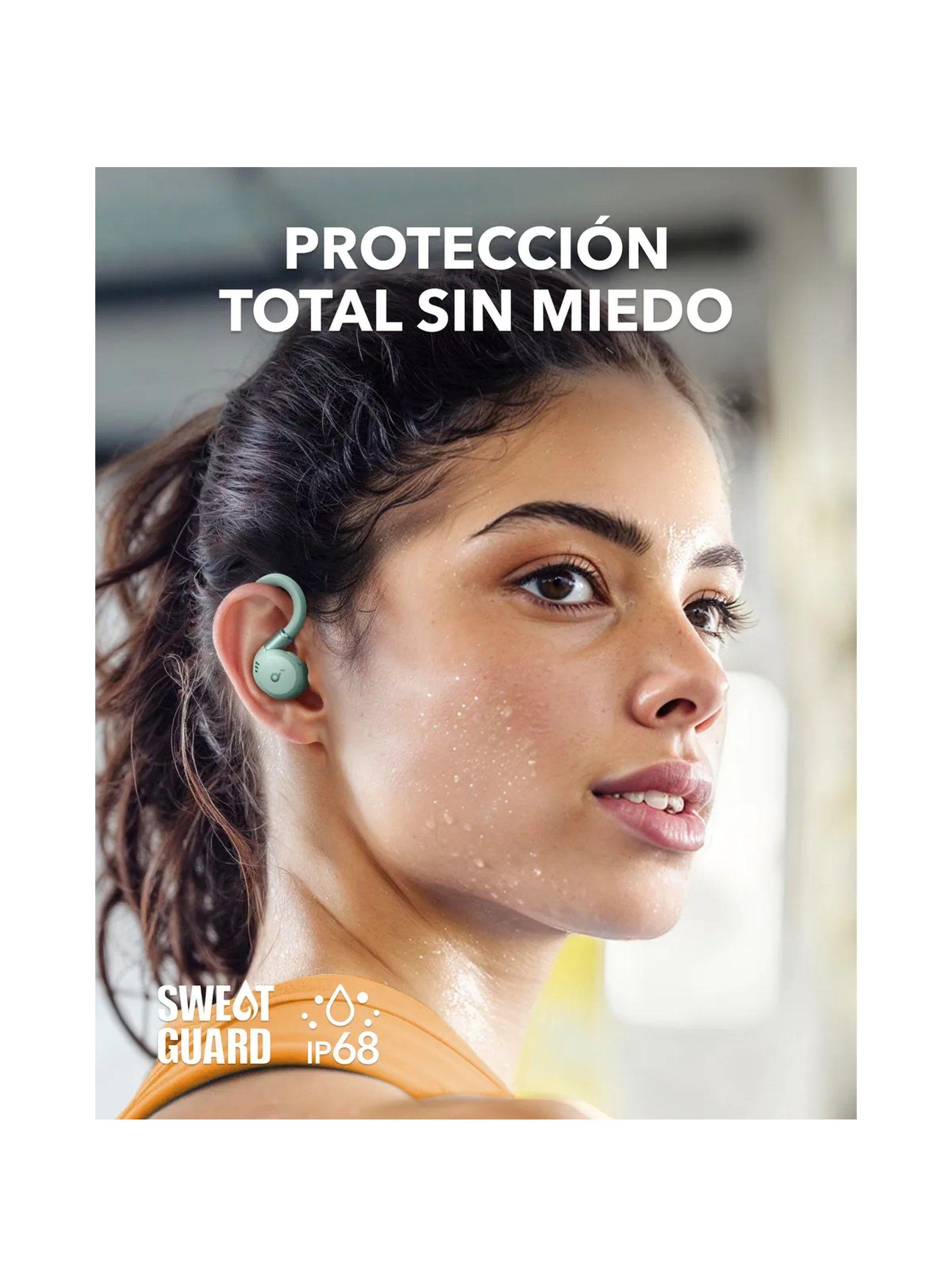 Auriculares Inalámbricos Deportivos Ajustables Bluetooth Verde-5