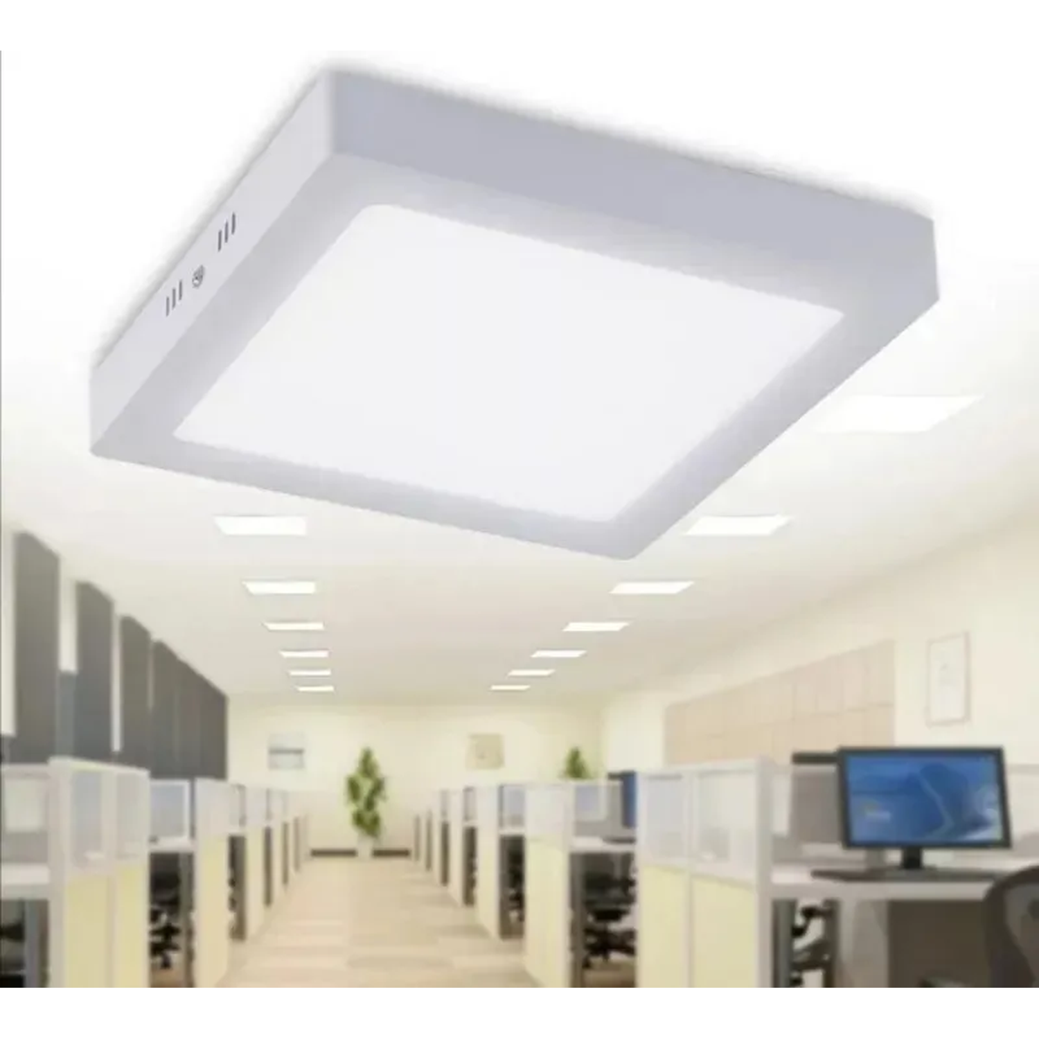 Panel LED Cuadrado 18W Luz Blanca Empotrable 10 Unidades-5