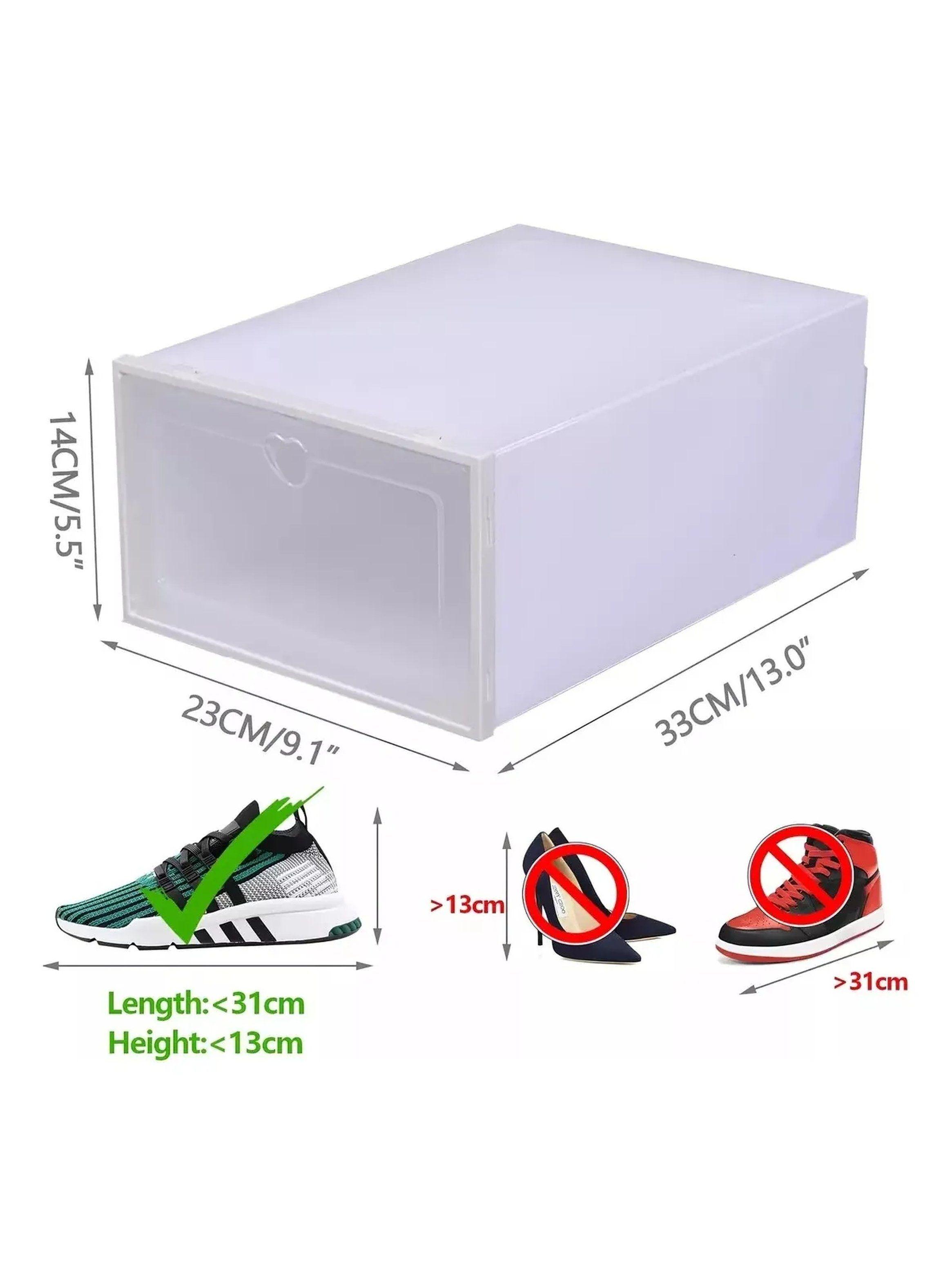 Caja Organizadora Apilable de Plástico Transparente Rectangular-4